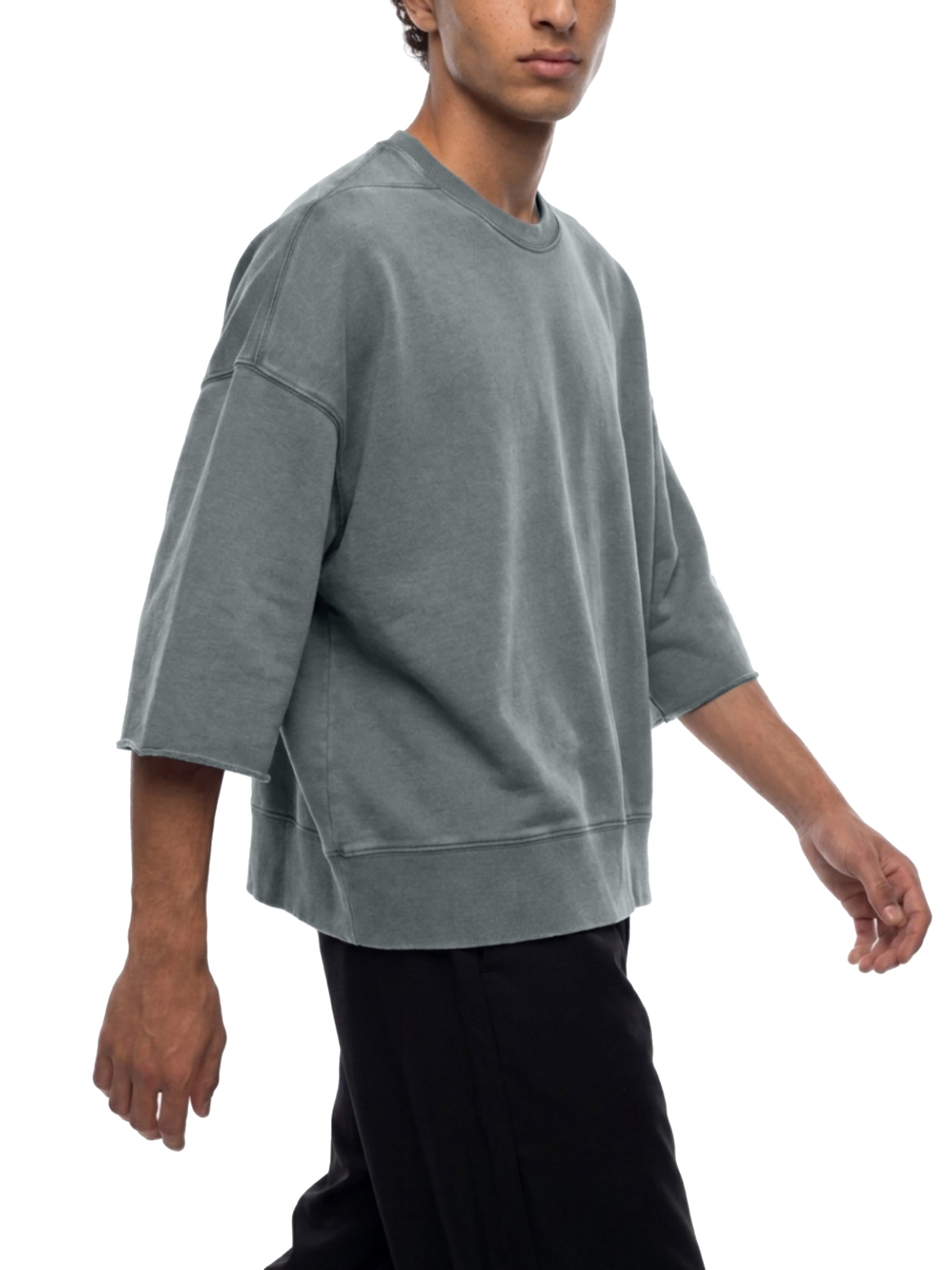 Unisex Mineral Wash Boxy Raw Edge T-Shirt – Premium Oversized Streetwear Tee