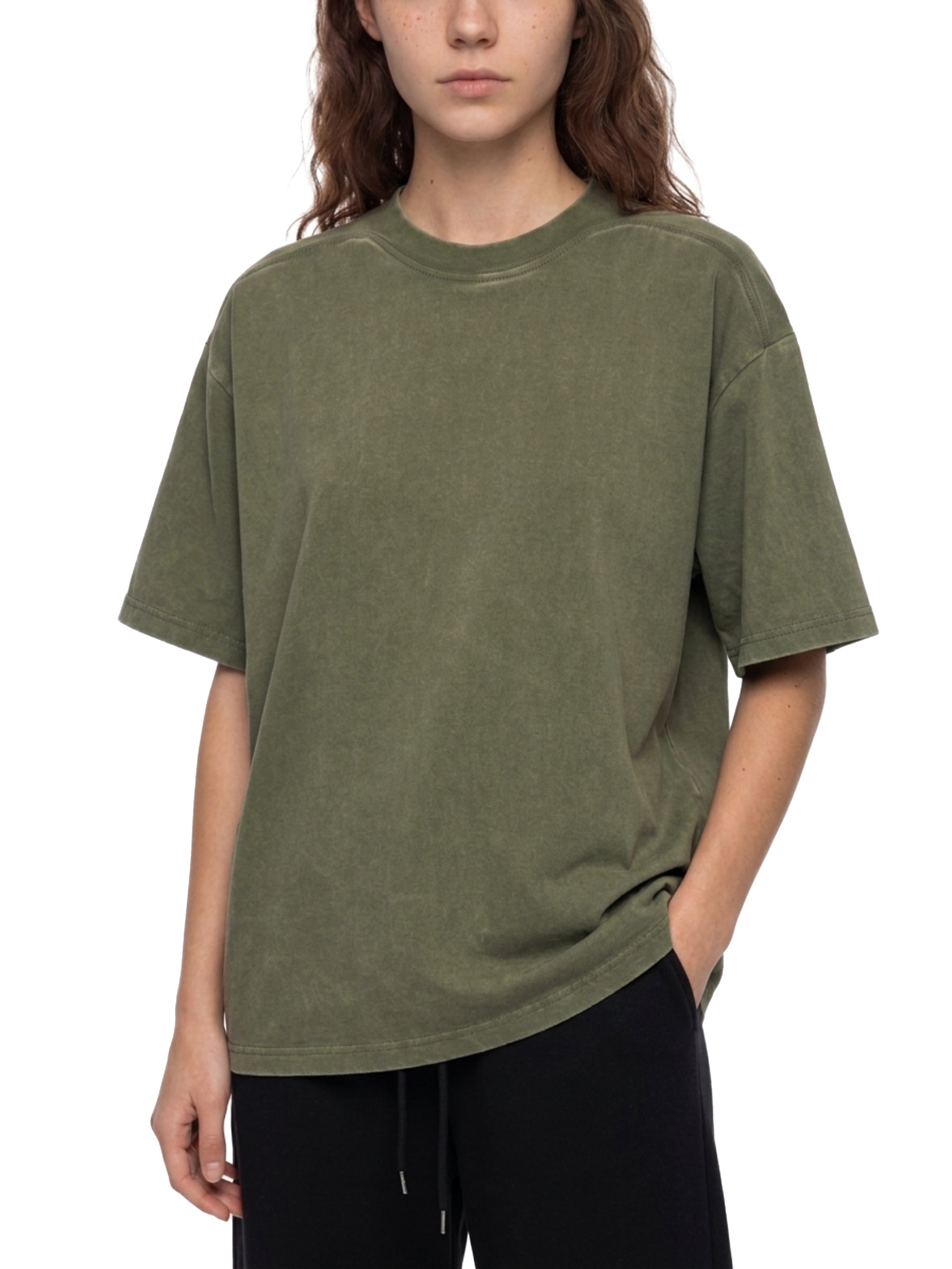 Unisex Vintage Wash Boxy T-Shirt – Oversized Premium Streetwear Tee