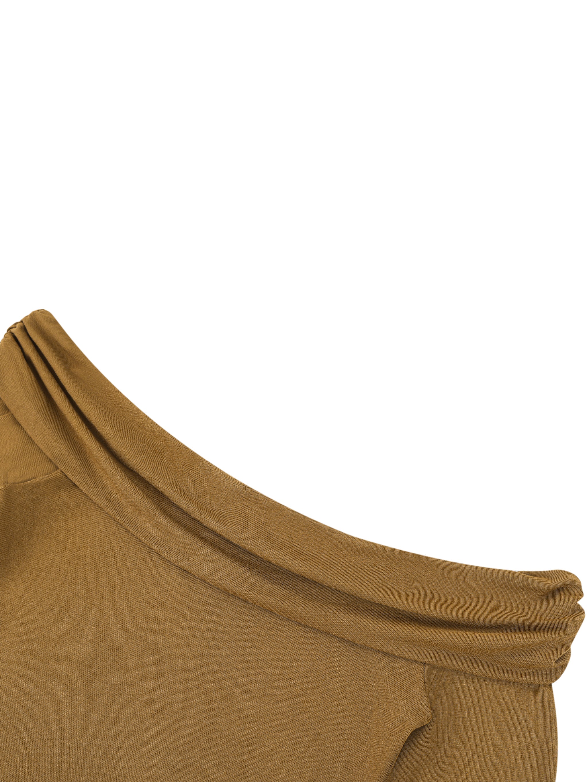 Women's Off-the-Shoulder Bell Sleeve Crop T-Shirt – Slim Fit Fashion Top