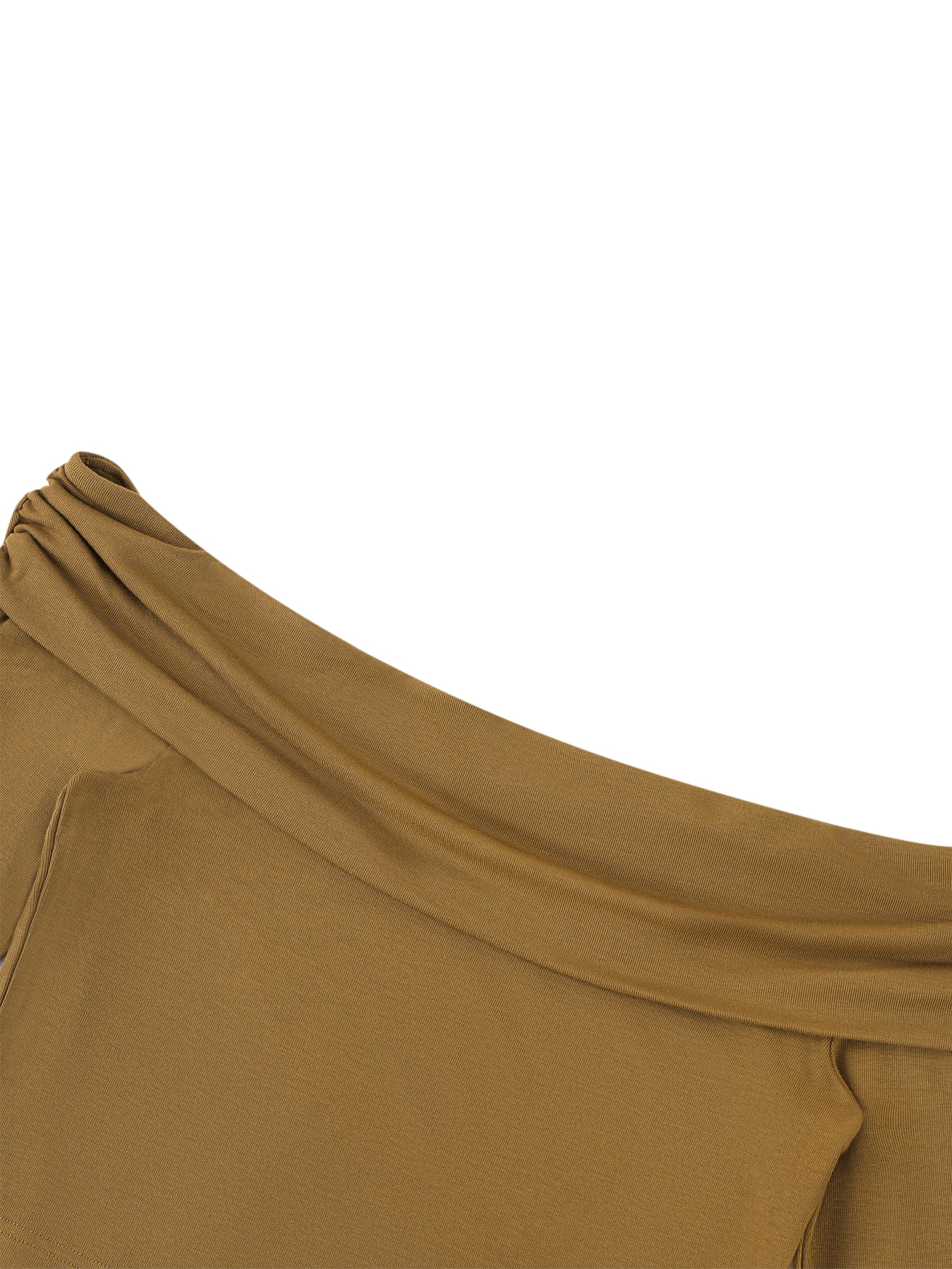 Women's Off-the-Shoulder Bell Sleeve Crop T-Shirt – Slim Fit Fashion Top