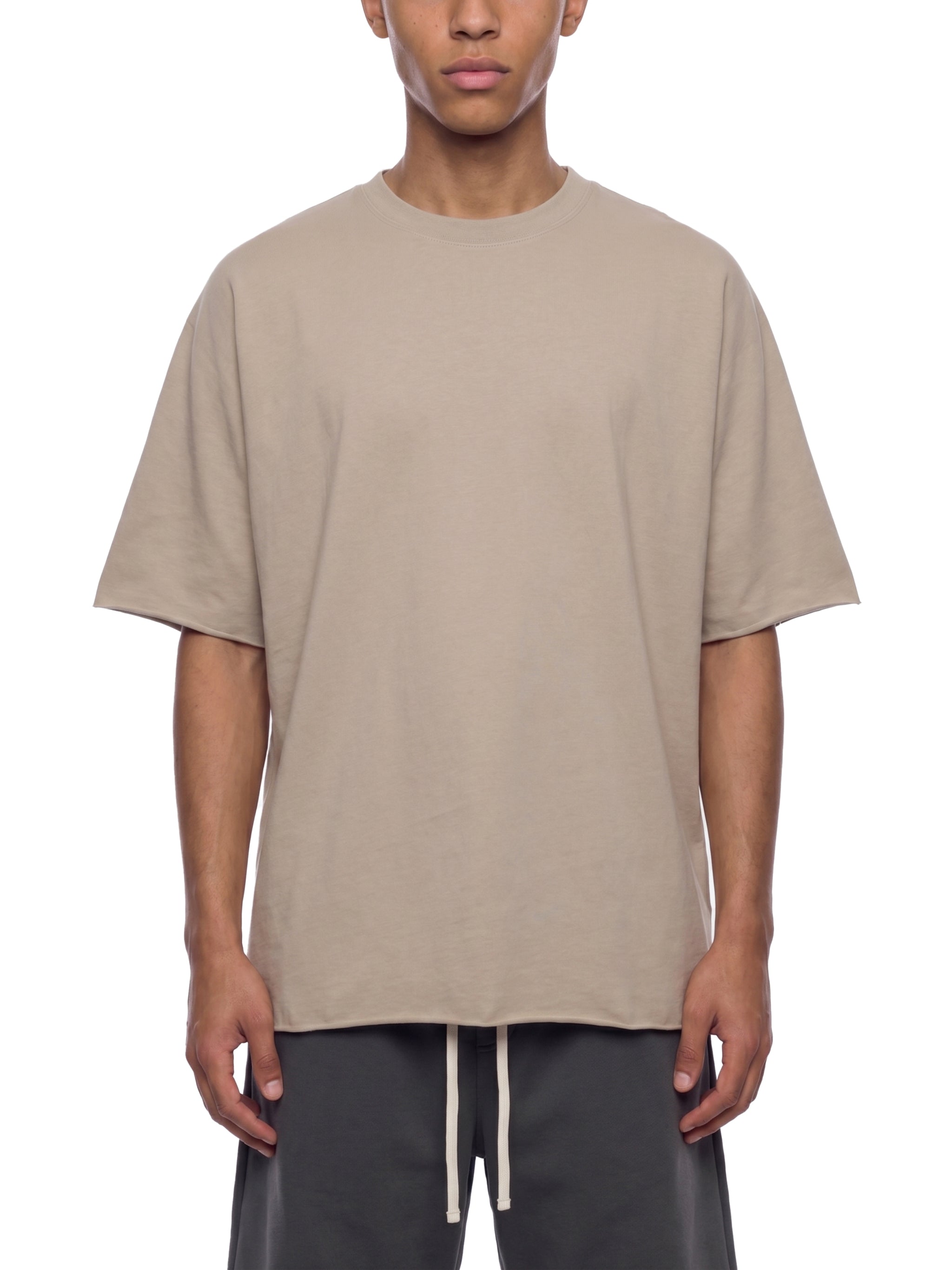 Unisex Heavyweight Boxy Raw Edge T-Shirt – Premium Oversized Streetwear Tee