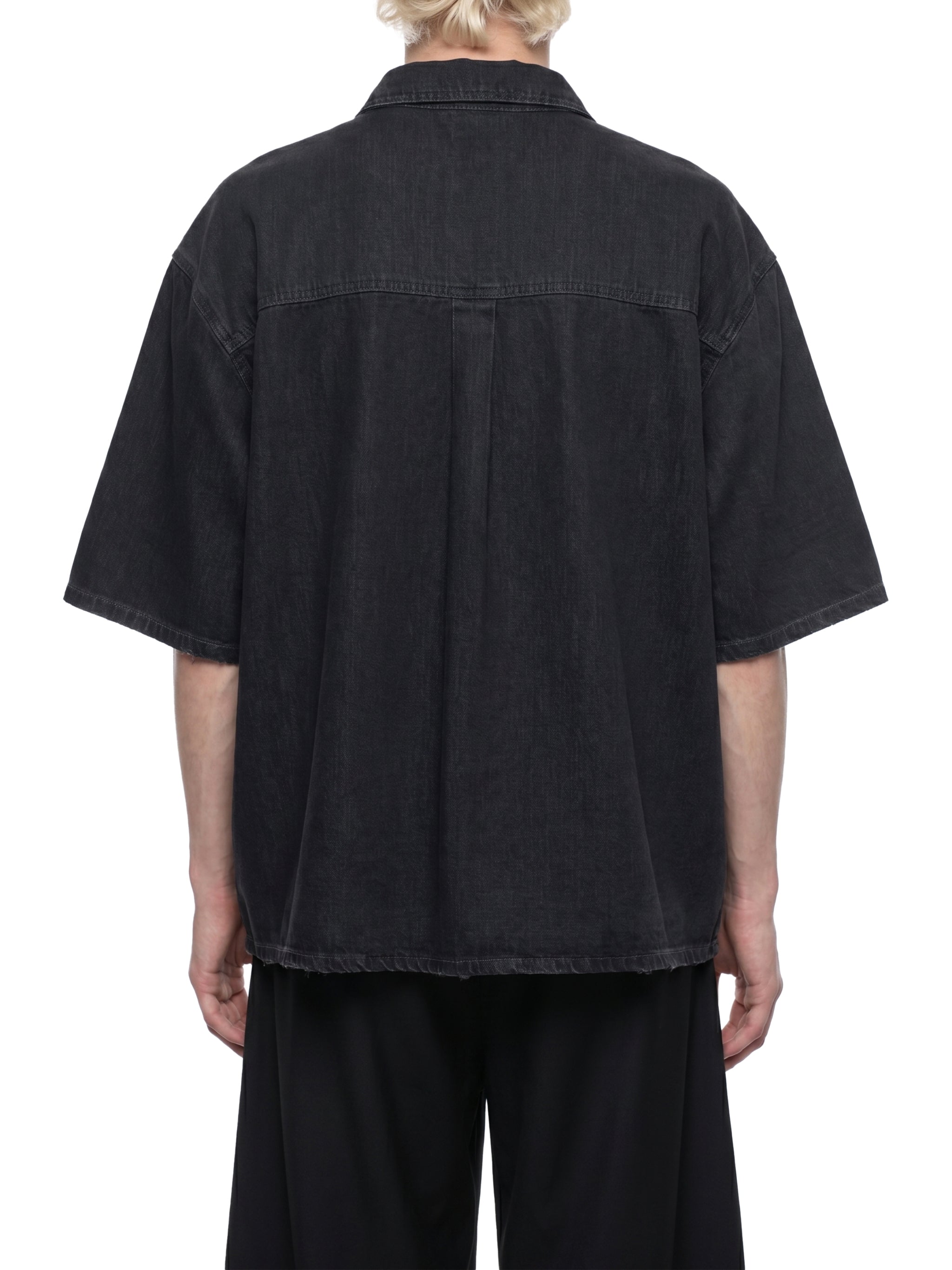 Unisex Vintage Wash Lyocell Drop Shoulder Shirt – Oversized Premium Button-Up