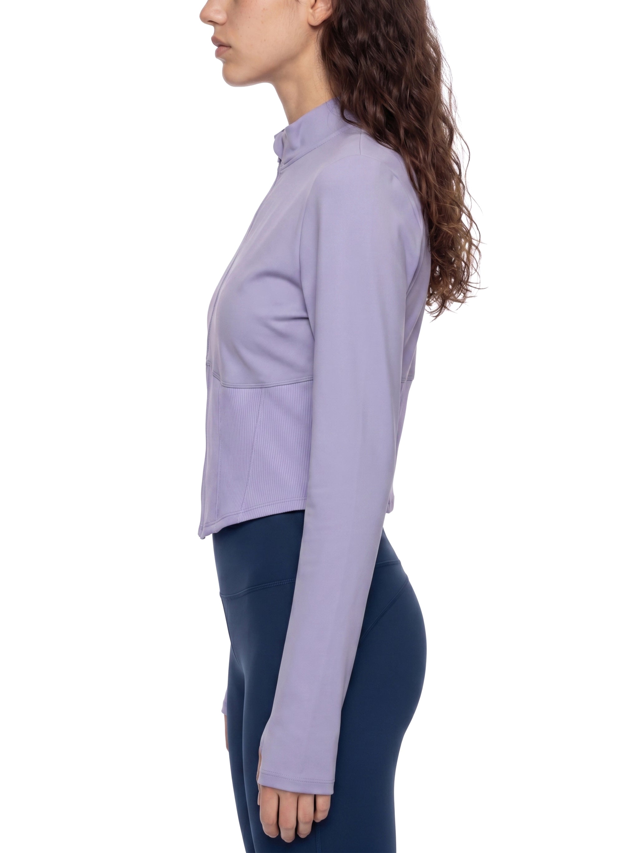 Women's Slim Fit Full-Zip Performance Jacket – Activewear Yoga Jacket