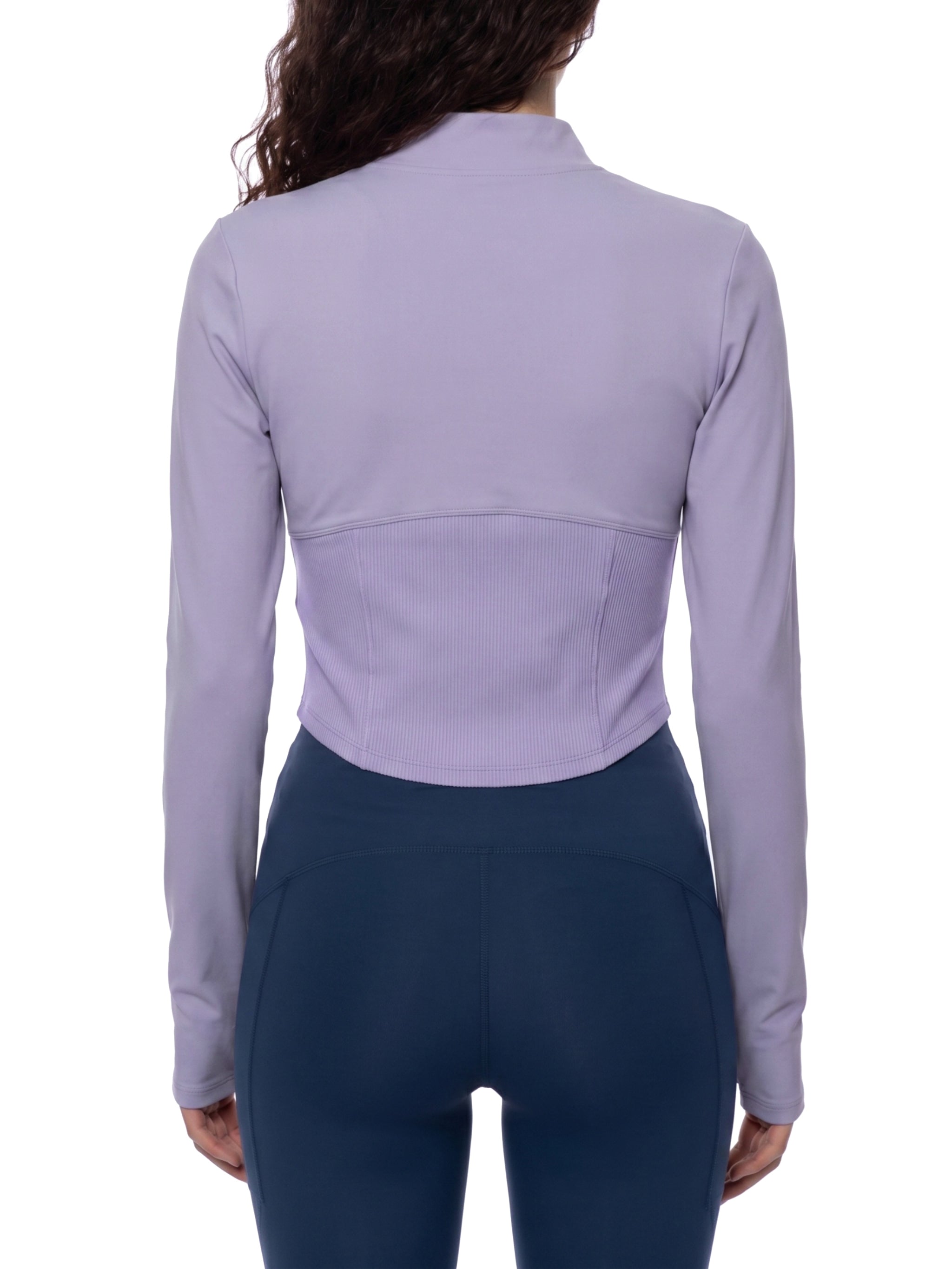 Women's Slim Fit Full-Zip Performance Jacket – Activewear Yoga Jacket