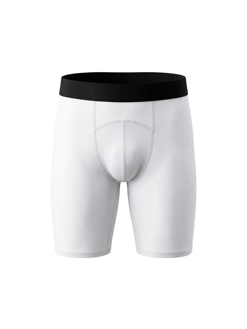 Men's Performance Compression Cycling Shorts featuring a tight athletic fit, breathable moisture-wicking stretch fabric, and lightweight construction for cycling, gym workouts, running, and high-performance training by MYN2O.