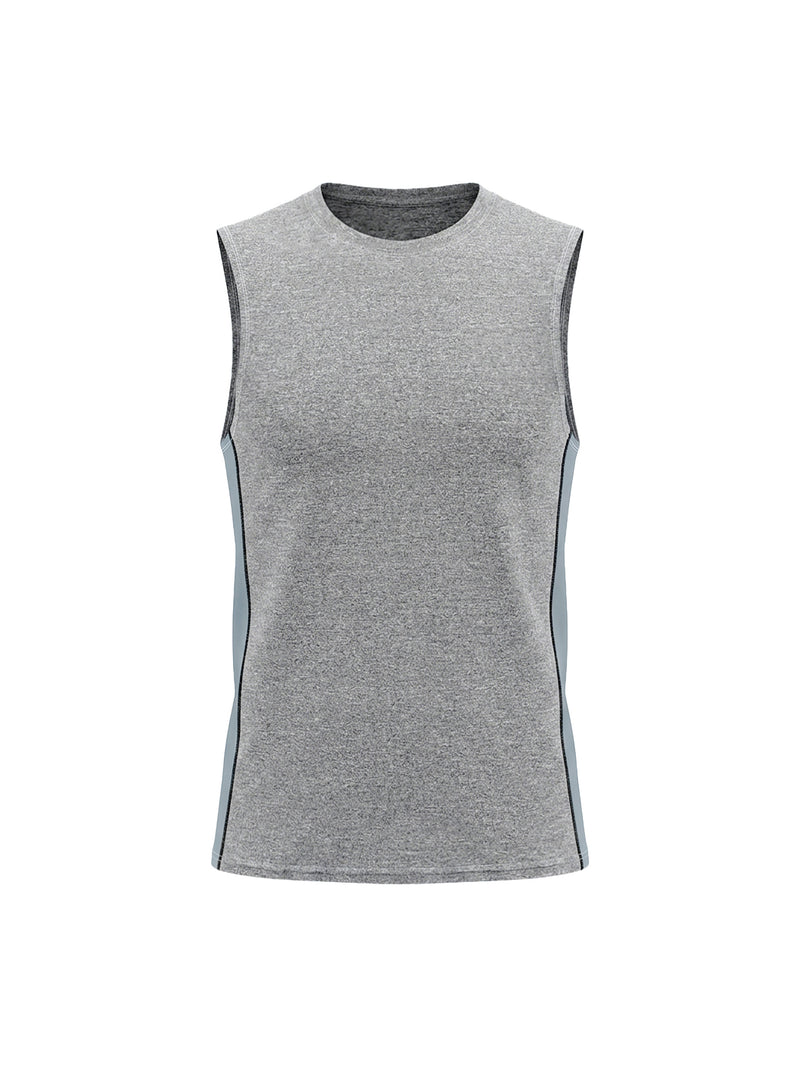 Men's Slim Fit Topstitch Tank Top – Premium Athletic Sleeveless Shirt