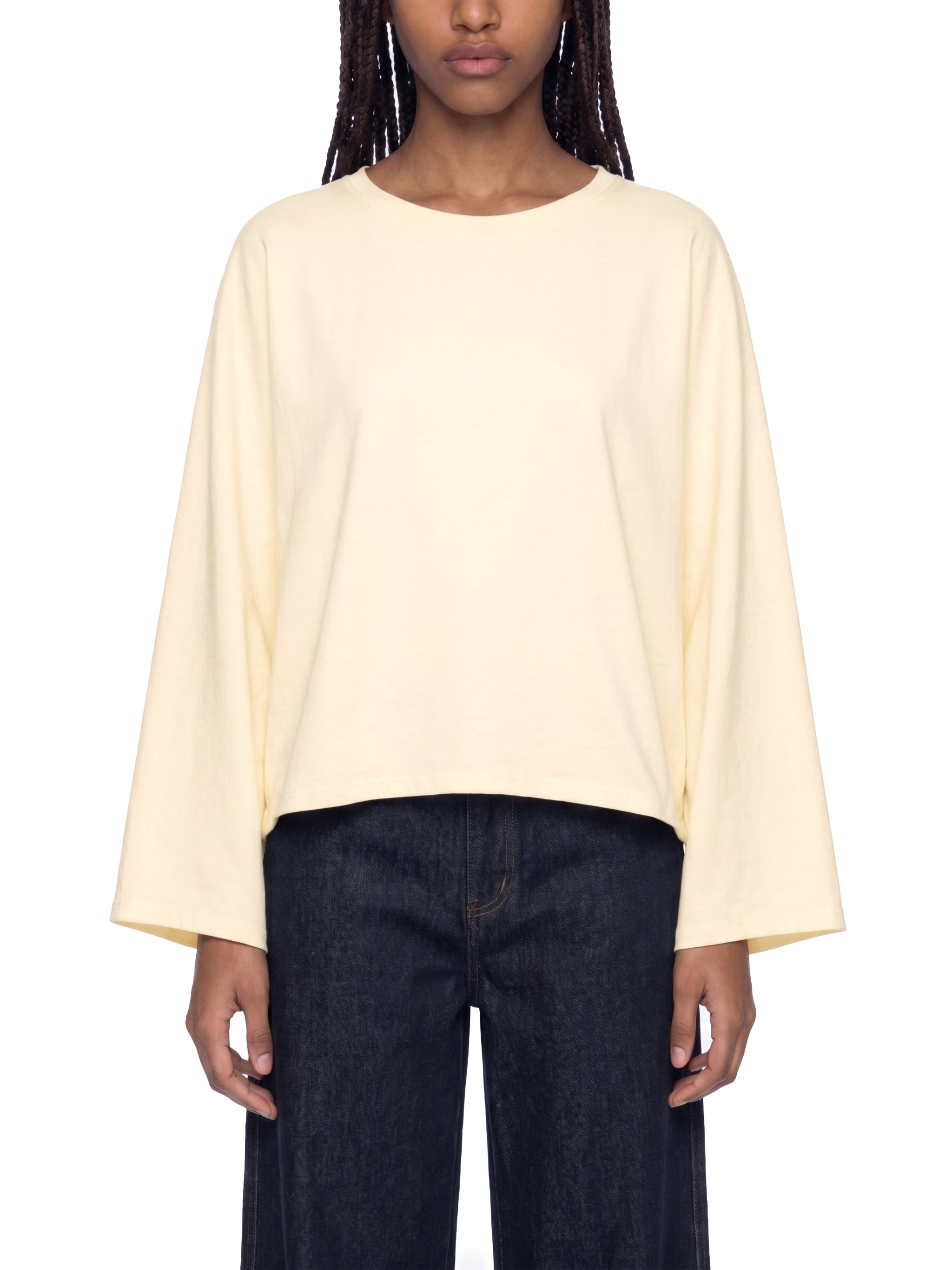 Women's Boxy Batwing Sleeve T-Shirt – Oversized Casual Streetwear Tee