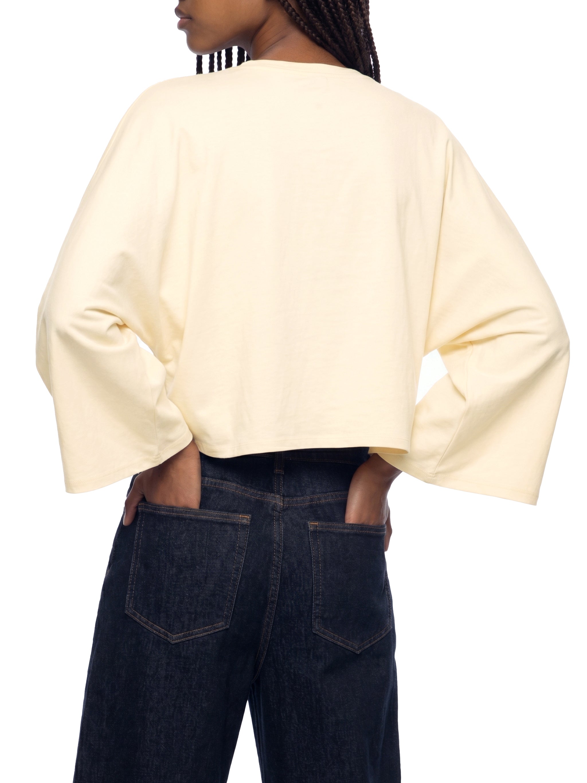 Women's Boxy Batwing Sleeve T-Shirt – Oversized Casual Streetwear Tee