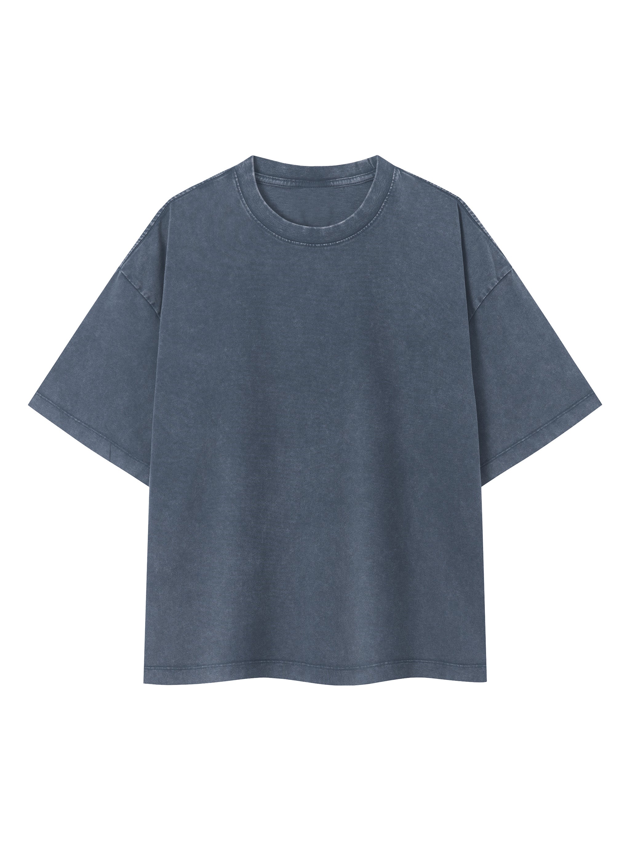 Unisex Vintage Wash Boxy T-Shirt – Oversized Heavyweight Faded Streetwear Tee