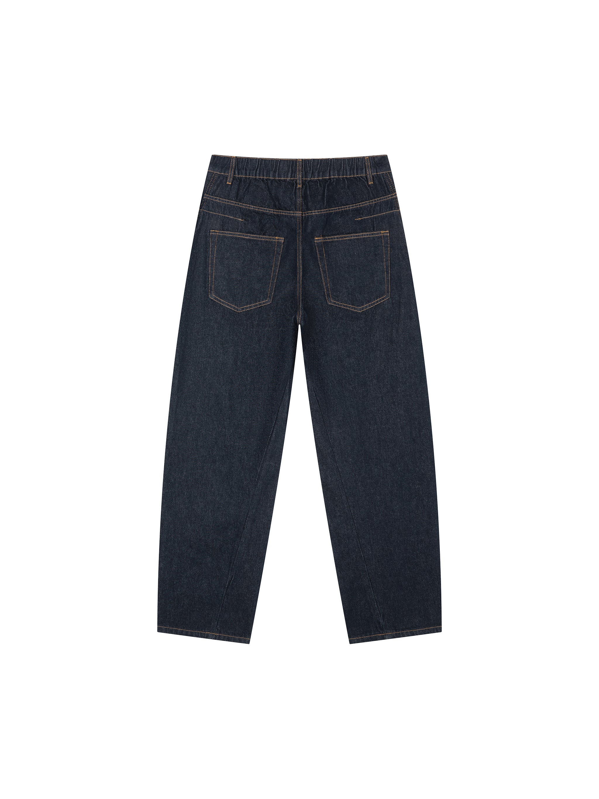 Men's Vintage Wash Barrel Leg Jeans – Relaxed Fit Premium Denim