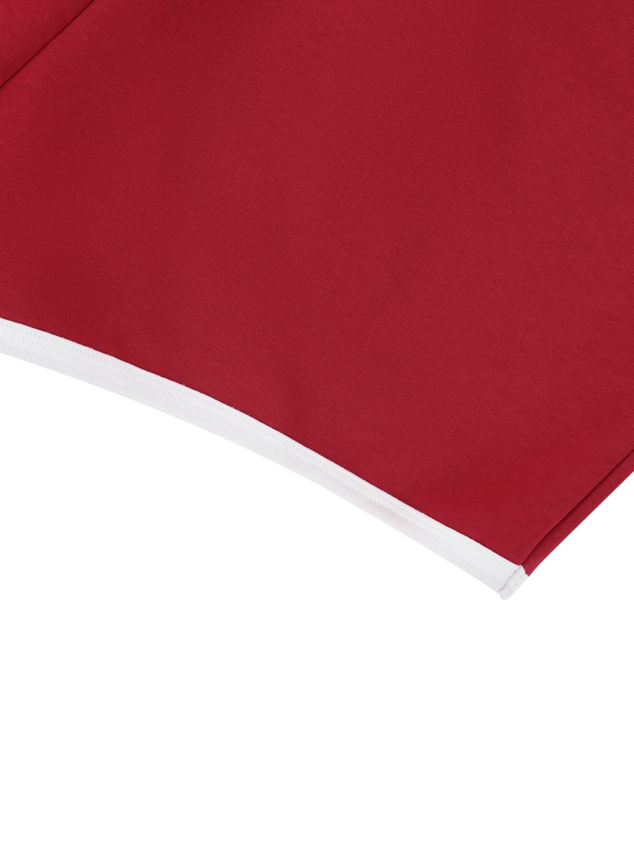 Women's Retro Contrast Trim Athletic Shorts – High-Waisted Activewear Shorts