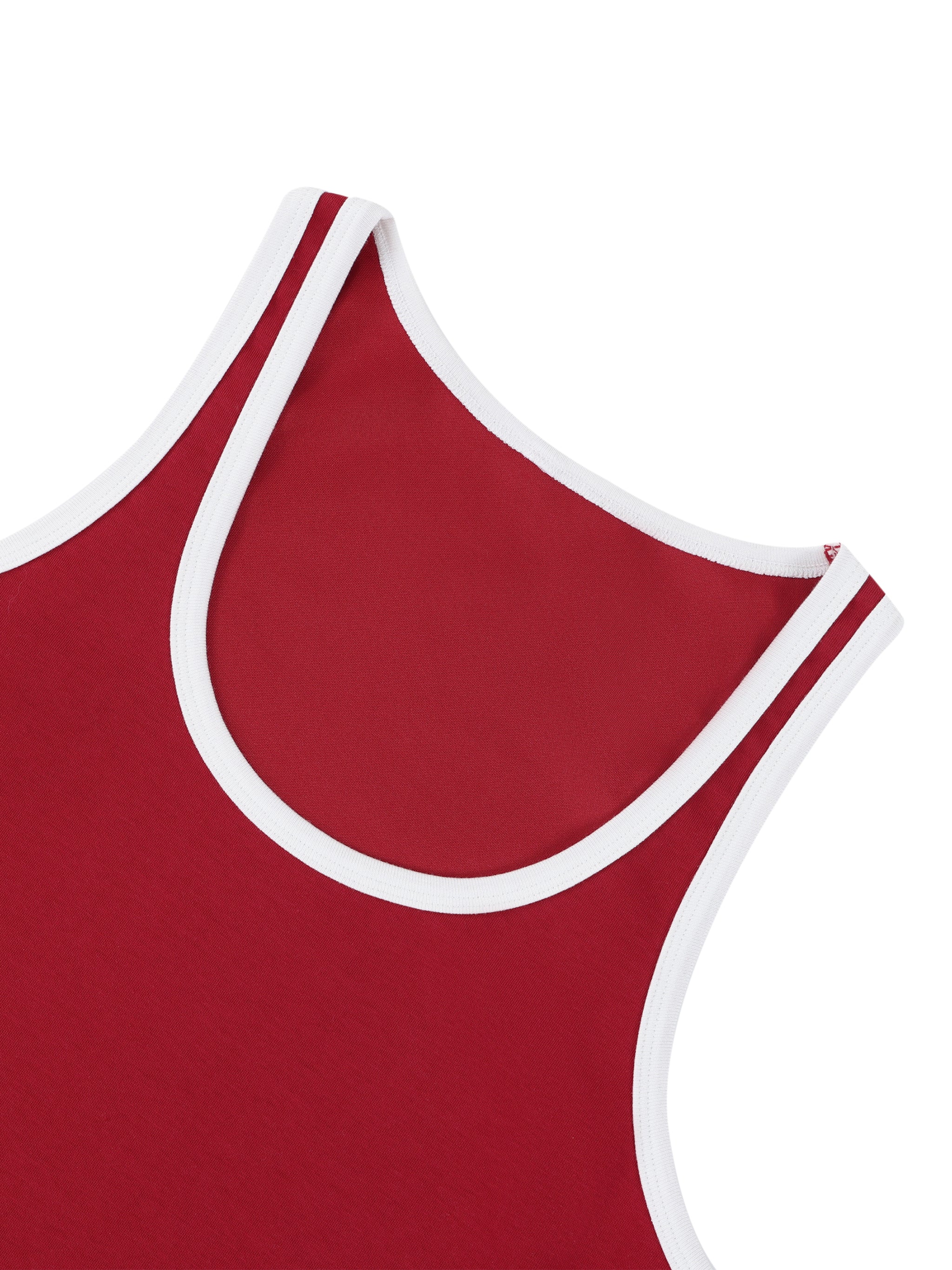 Women's Color Block Cropped Tank Top – Athletic Sleeveless Activewear Top
