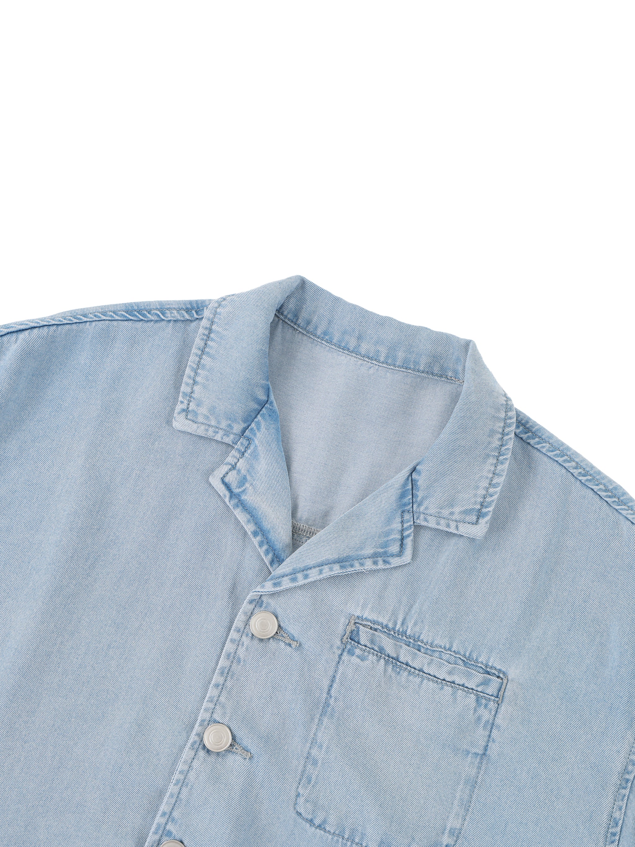 Women's Vintage Wash Boxy Cropped Shirt – Oversized Retro Crop Top Streetwear Tee
