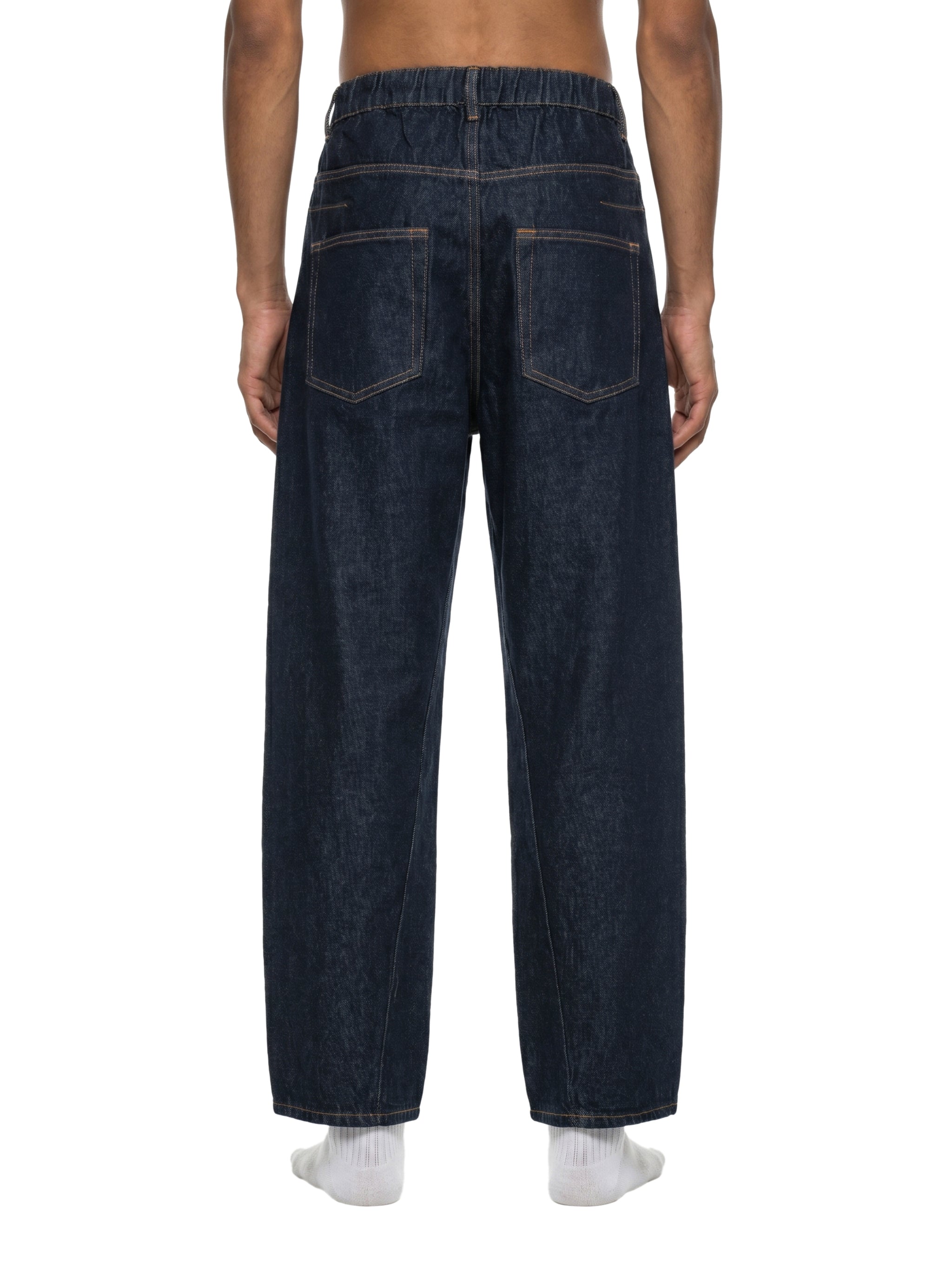 Men's Vintage Wash Barrel Leg Jeans – Relaxed Fit Premium Denim