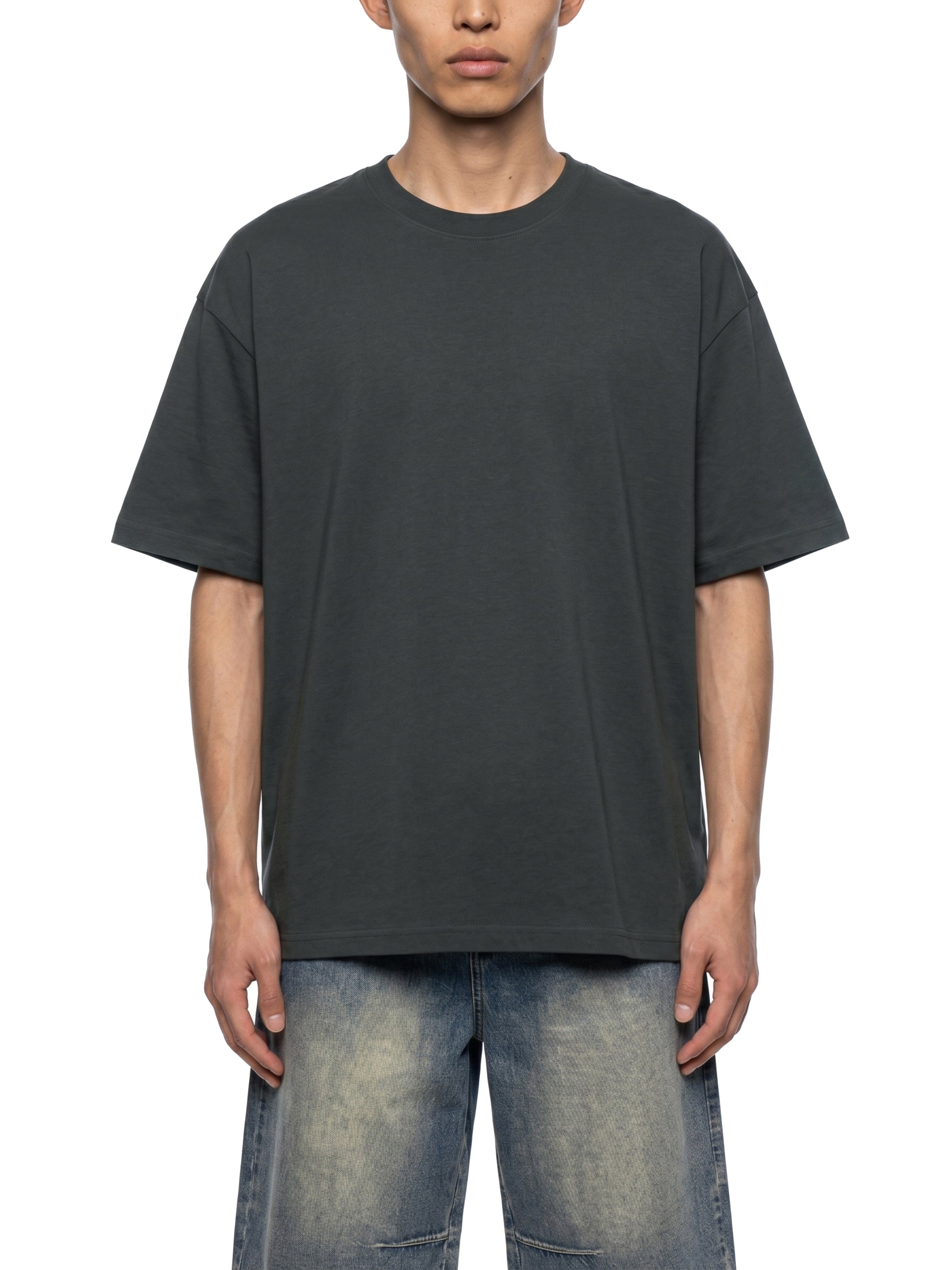 Men's Quick-Dry Drop Shoulder Performance T-Shirt – Oversized Athletic Tee