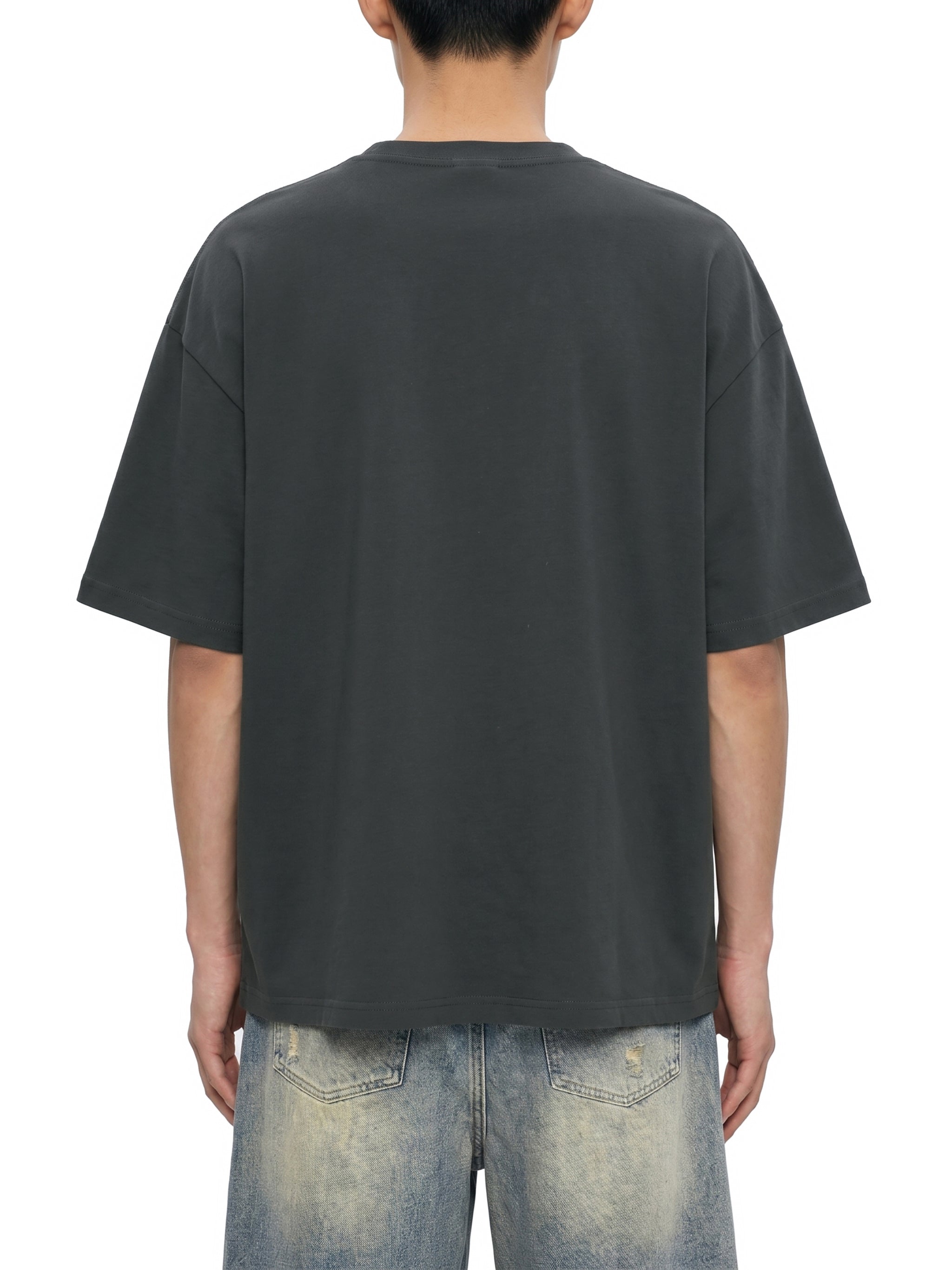 Men's Quick-Dry Drop Shoulder Performance T-Shirt – Oversized Athletic Tee