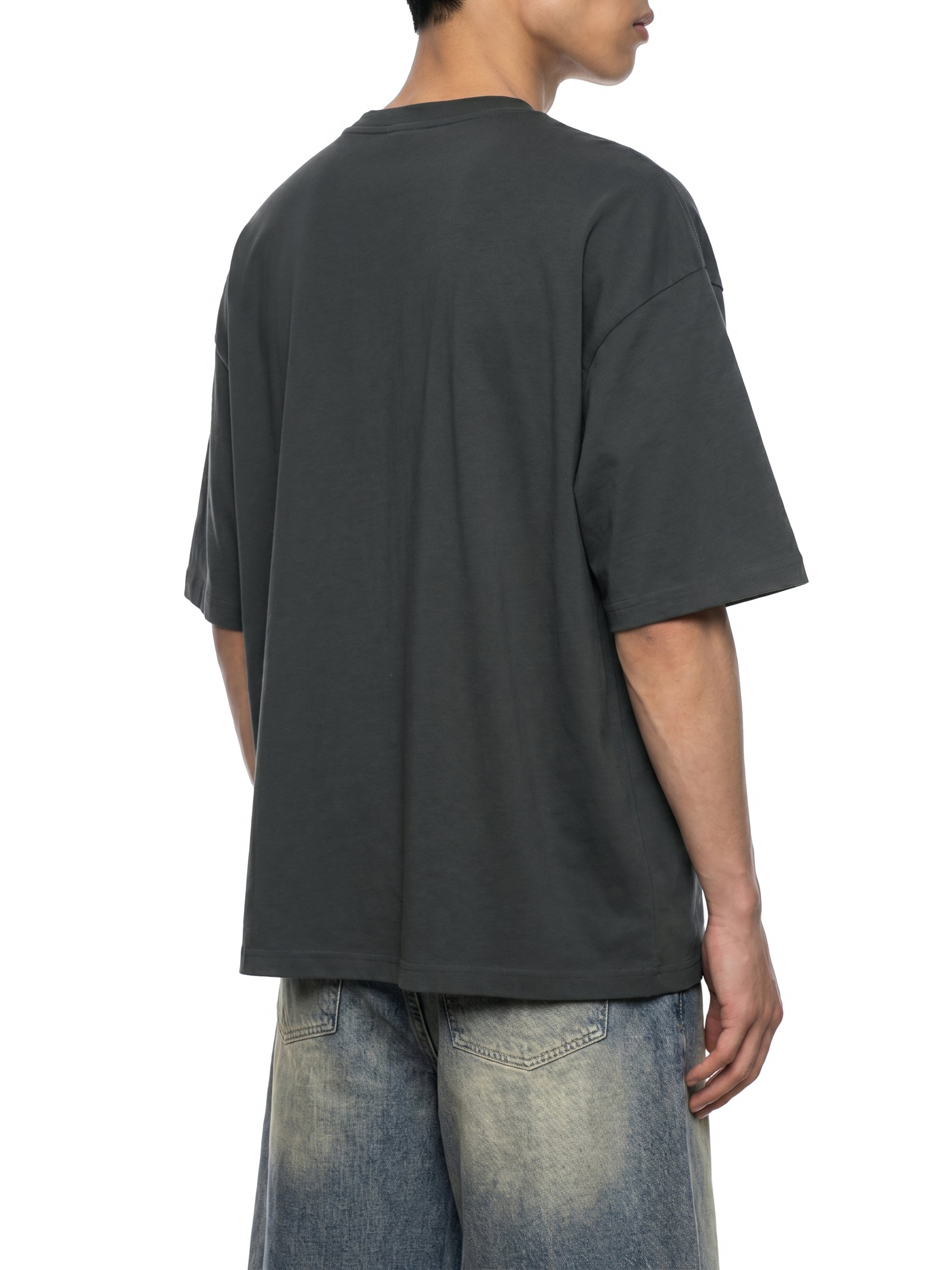 Men's Quick-Dry Drop Shoulder Performance T-Shirt – Oversized Athletic Tee