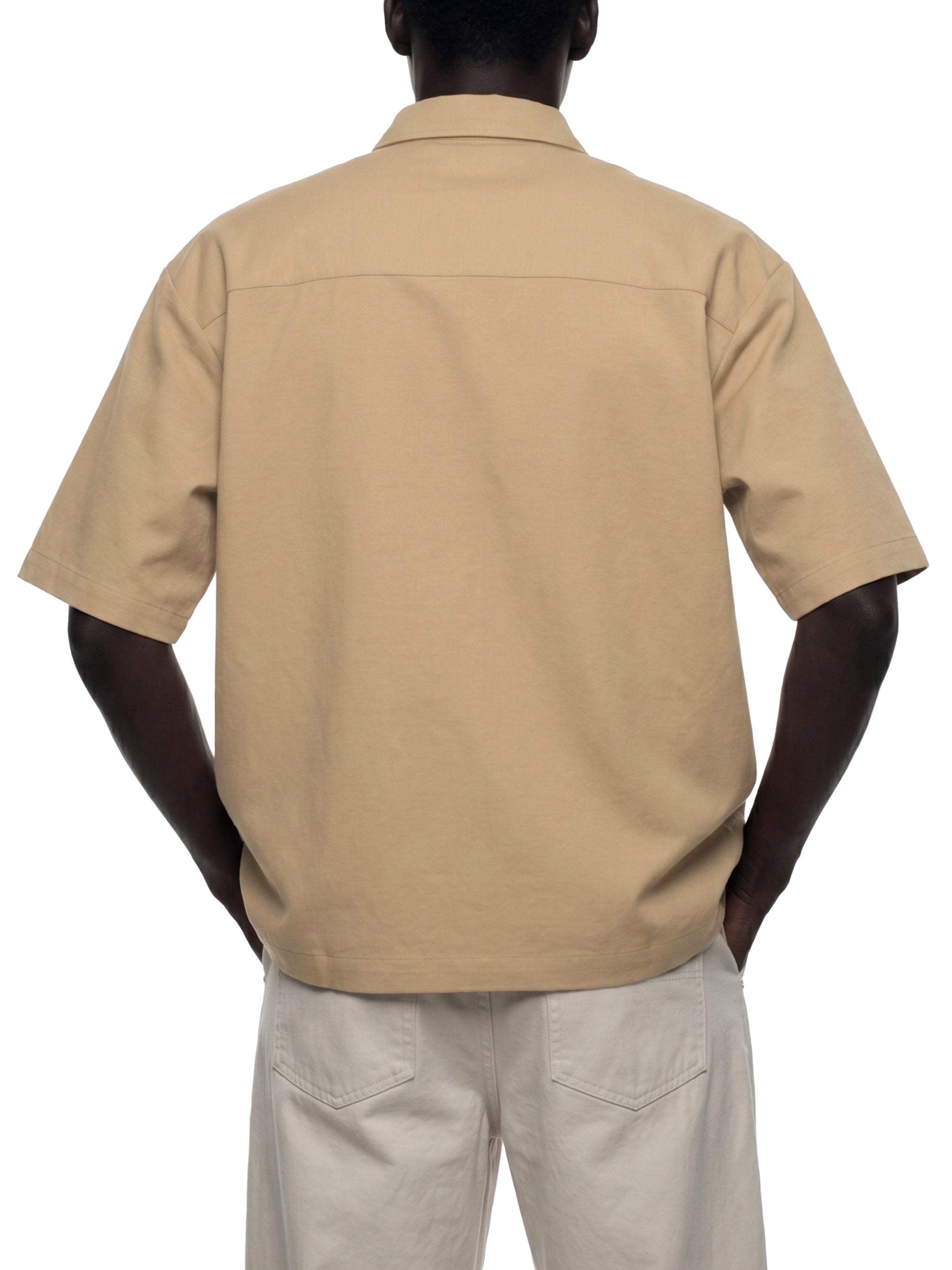 Unisex Heavyweight Boxy Short Sleeve Shirt – Oversized Premium Streetwear Button-Up
