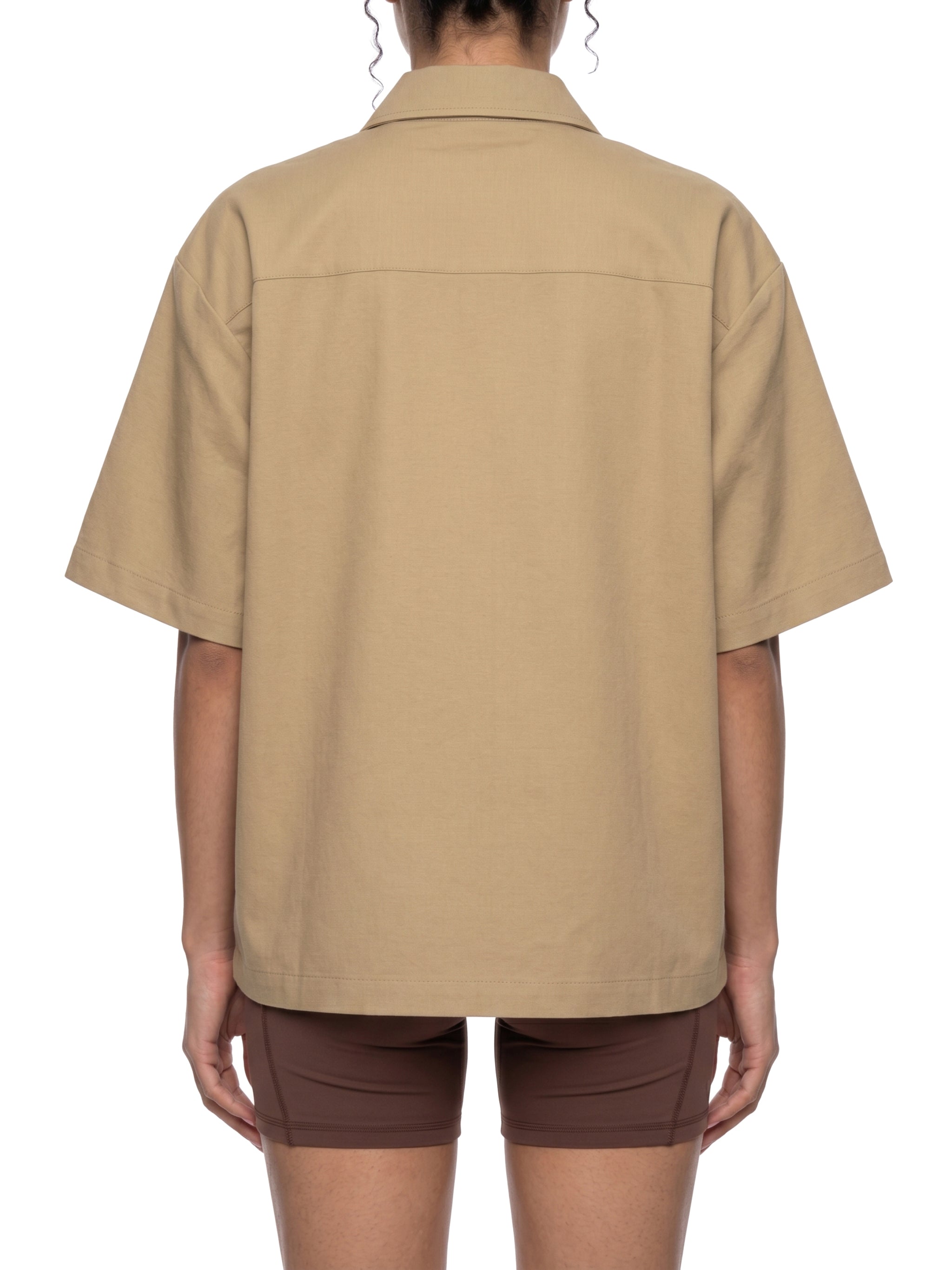 Unisex Heavyweight Boxy Short Sleeve Shirt – Oversized Premium Streetwear Button-Up