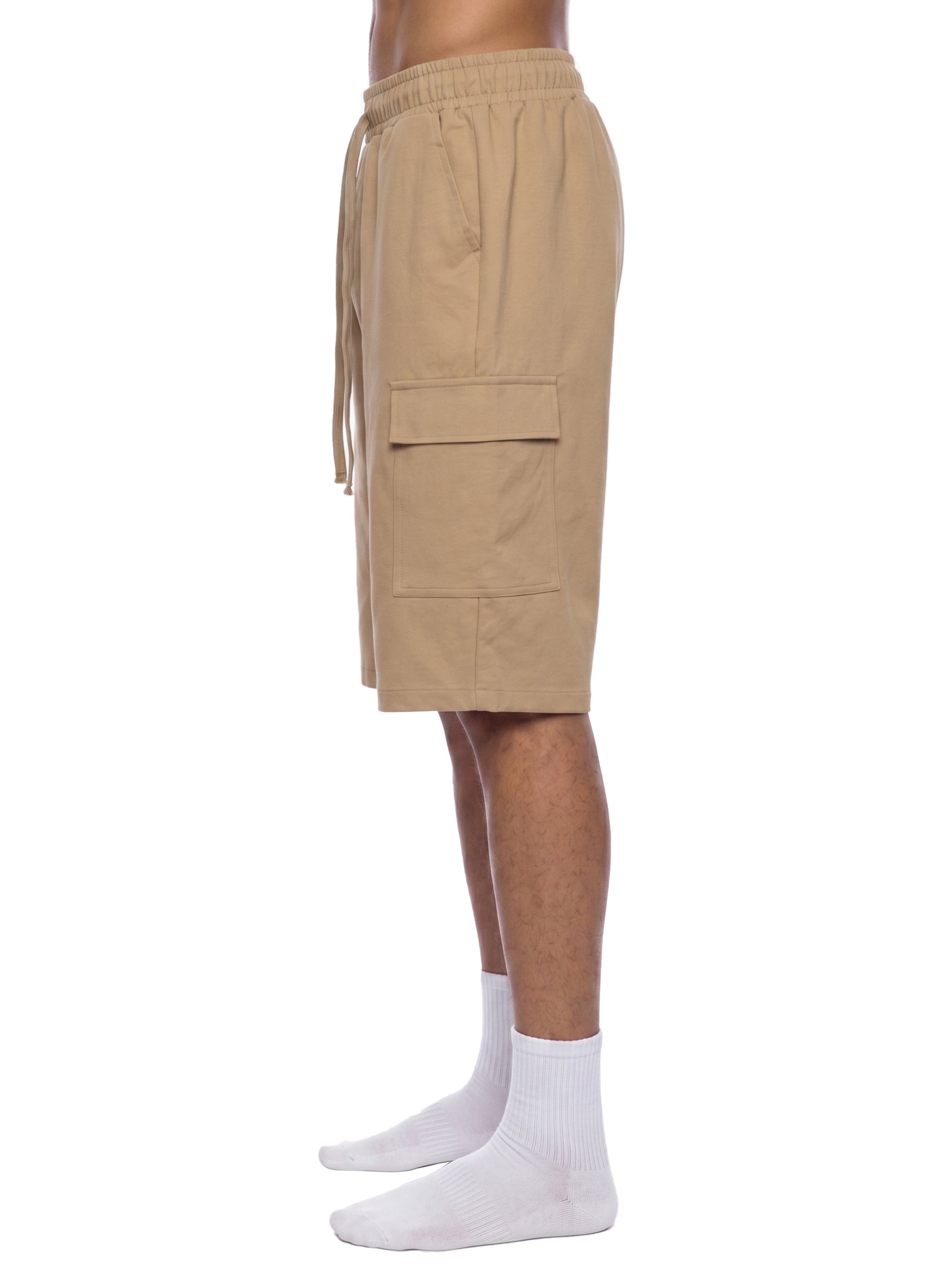 Unisex Drawstring Cargo Shorts – Relaxed Fit Utility Streetwear Shorts with Pockets