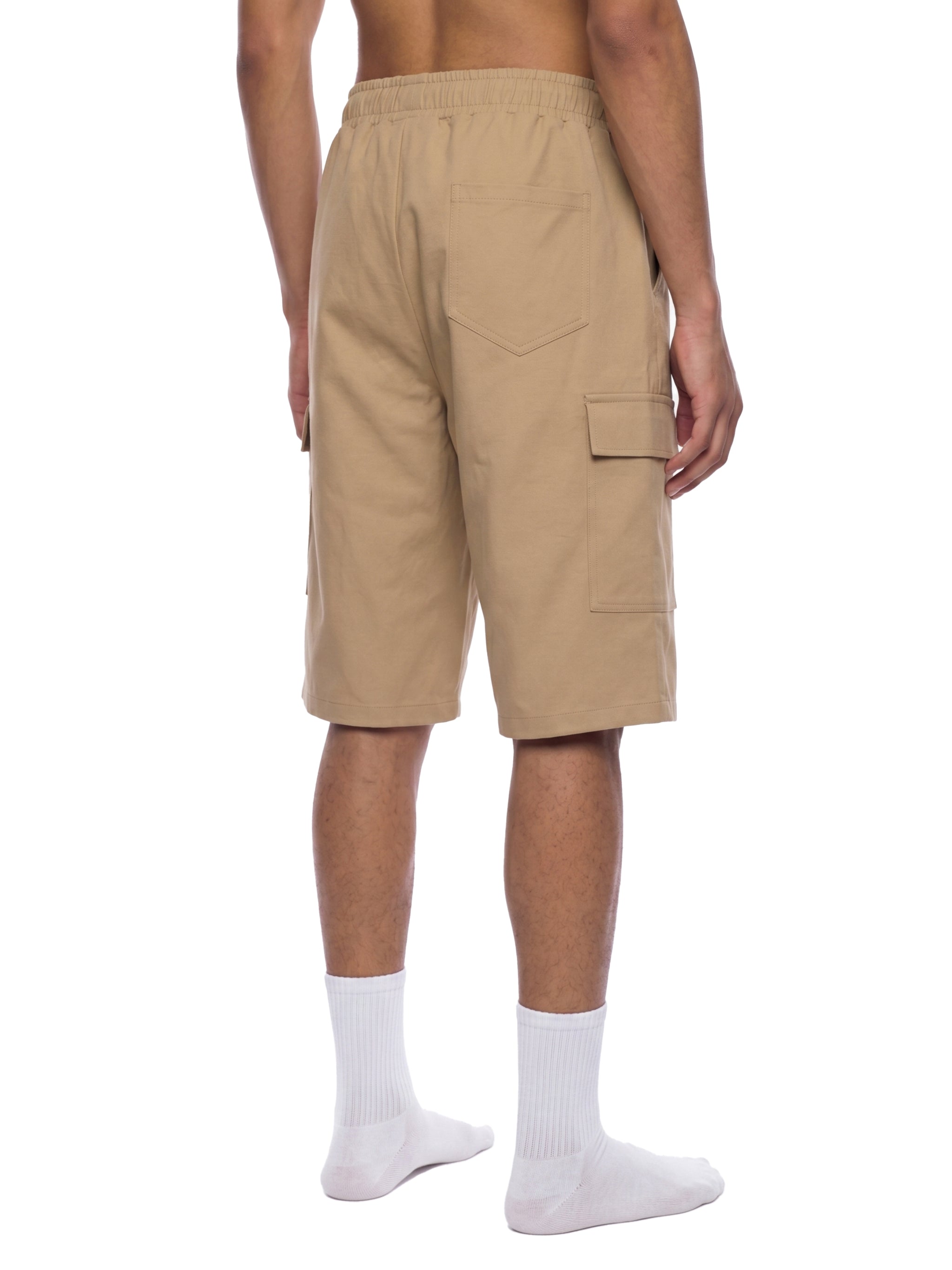 Unisex Drawstring Cargo Shorts – Relaxed Fit Utility Streetwear Shorts with Pockets