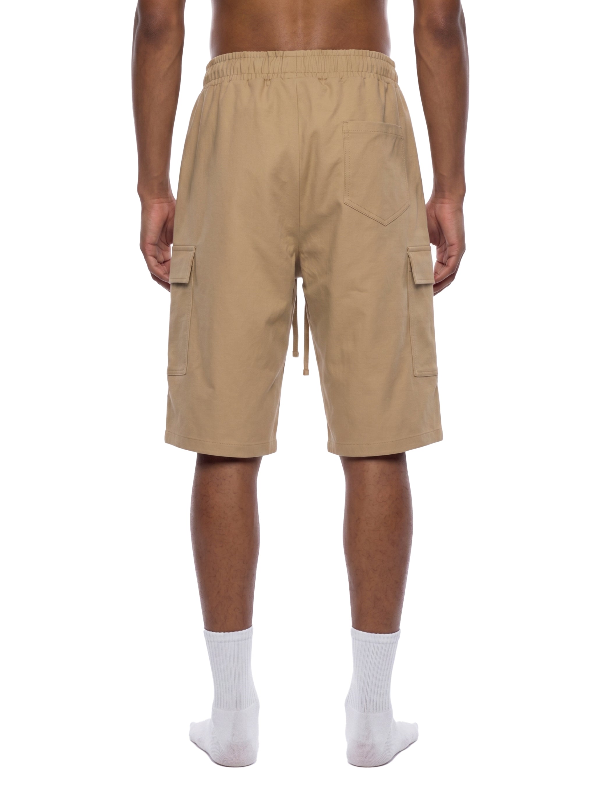 Unisex Drawstring Cargo Shorts – Relaxed Fit Utility Streetwear Shorts with Pockets