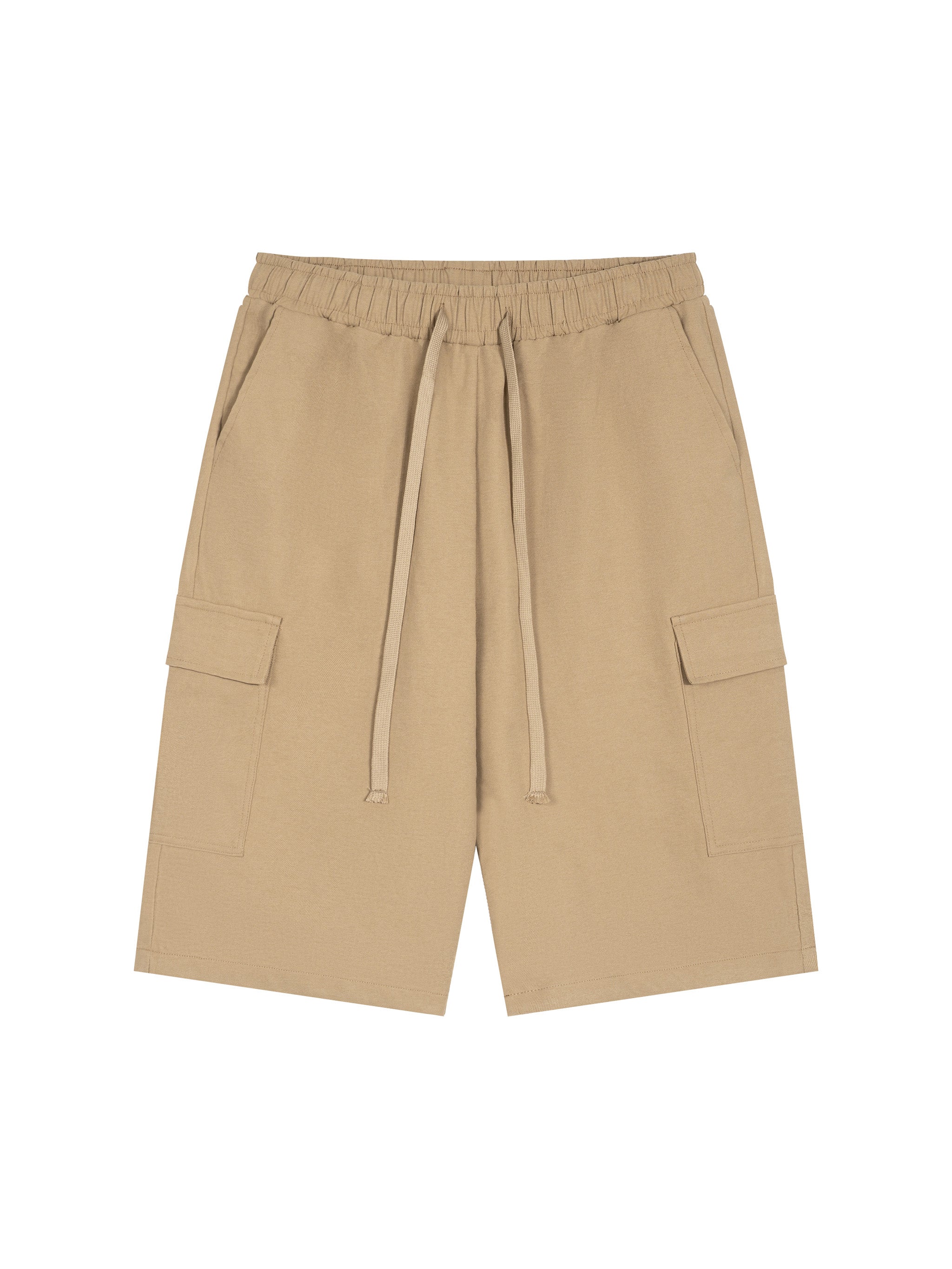 Unisex Drawstring Cargo Shorts – Relaxed Fit Utility Streetwear Shorts with Pockets