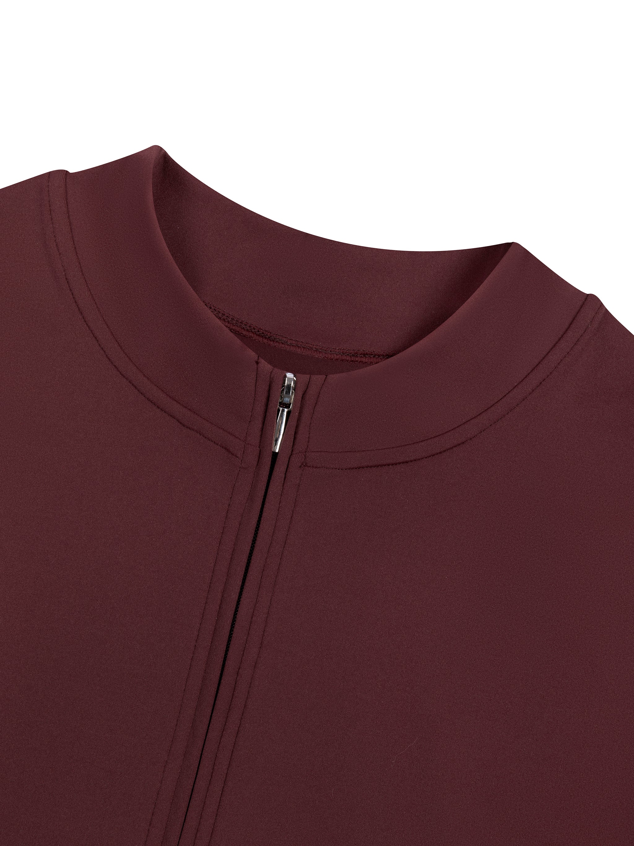 Women's Quarter Zip Short Sleeve Romper – Athletic One-Piece Activewear Jumpsuit