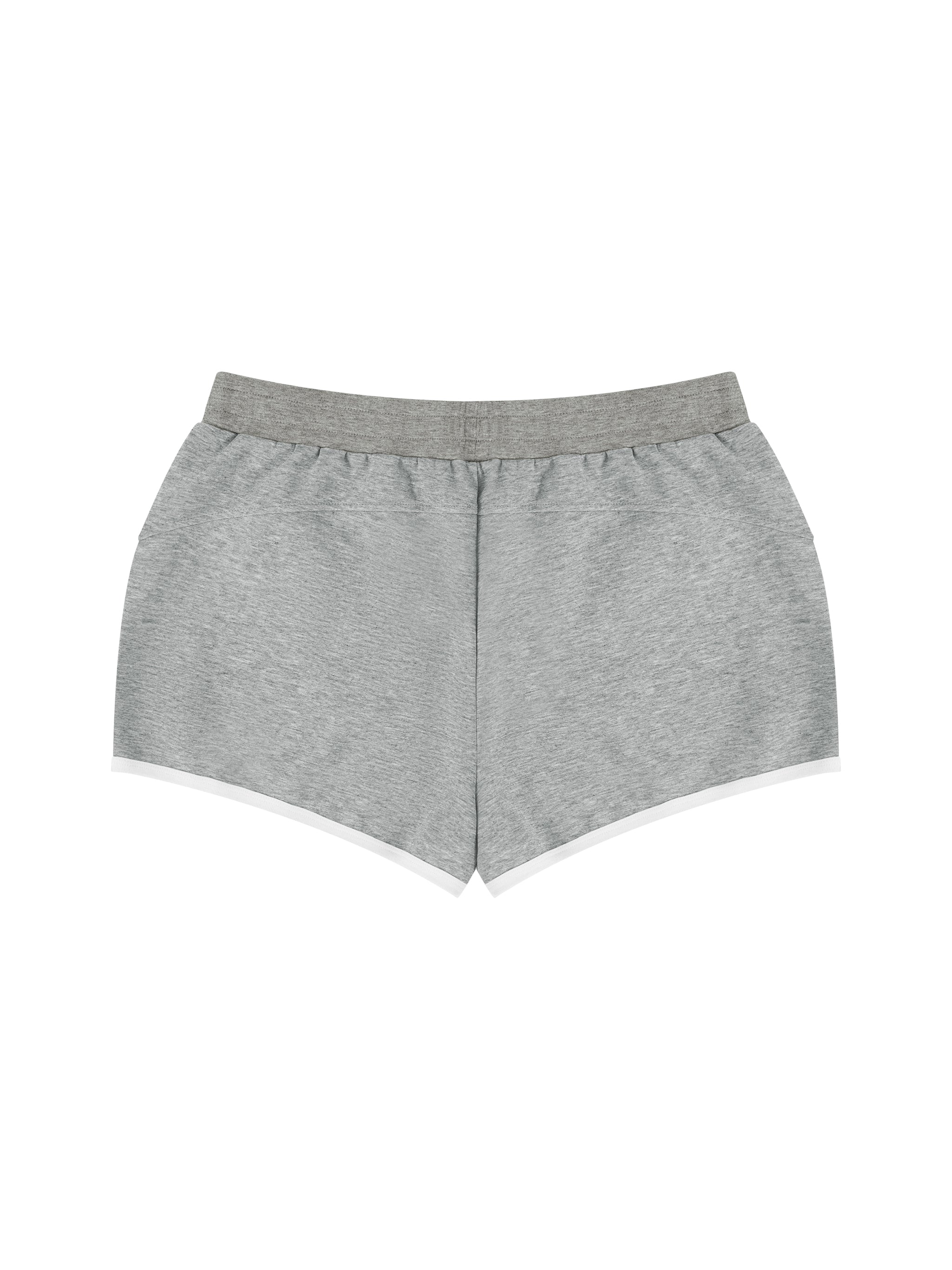 Women's Retro Contrast Trim Athletic Shorts – High-Waisted Activewear Shorts
