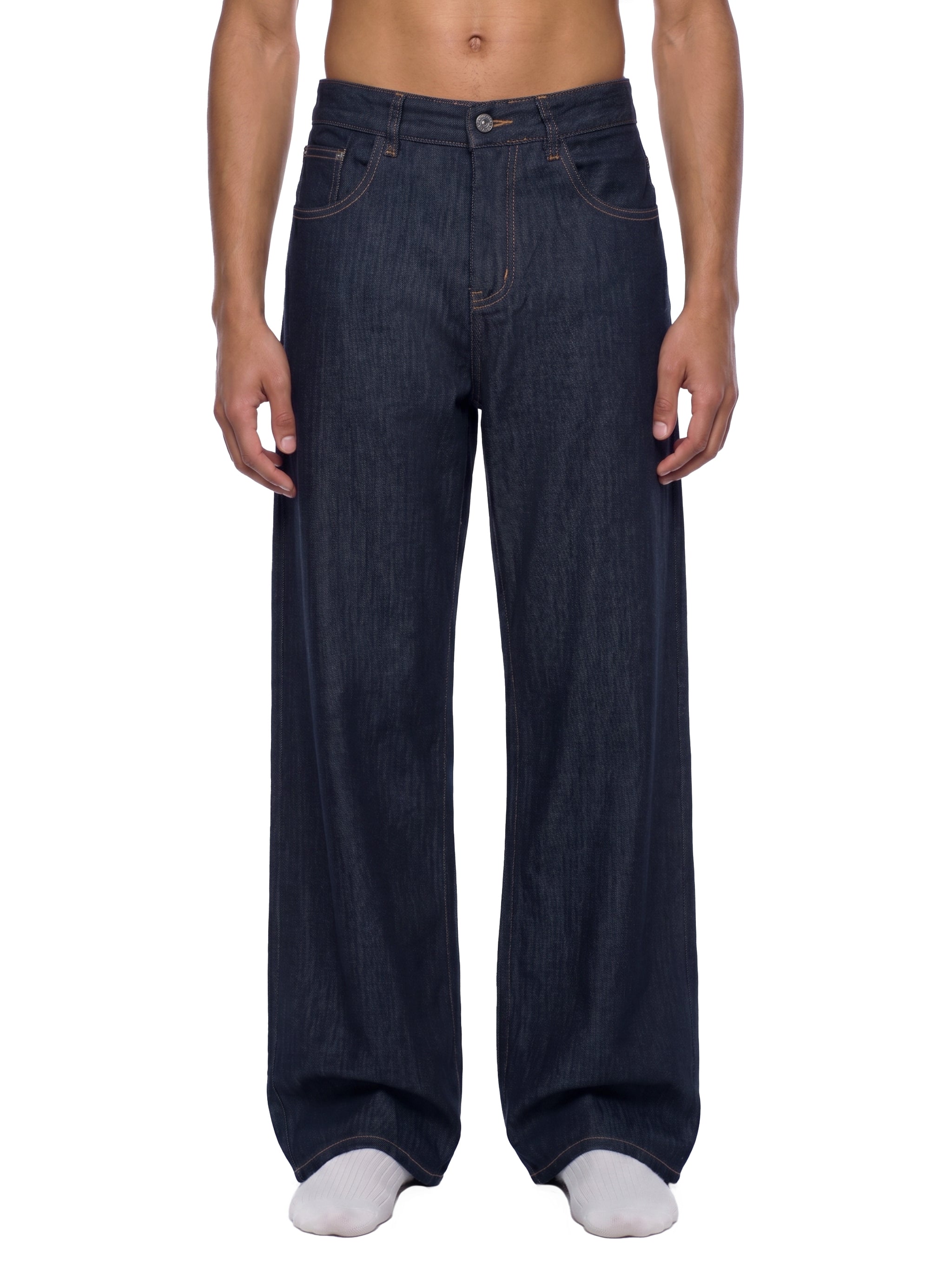 Men's Loose Fit Wide Leg Jeans – Relaxed Baggy Denim Pants
