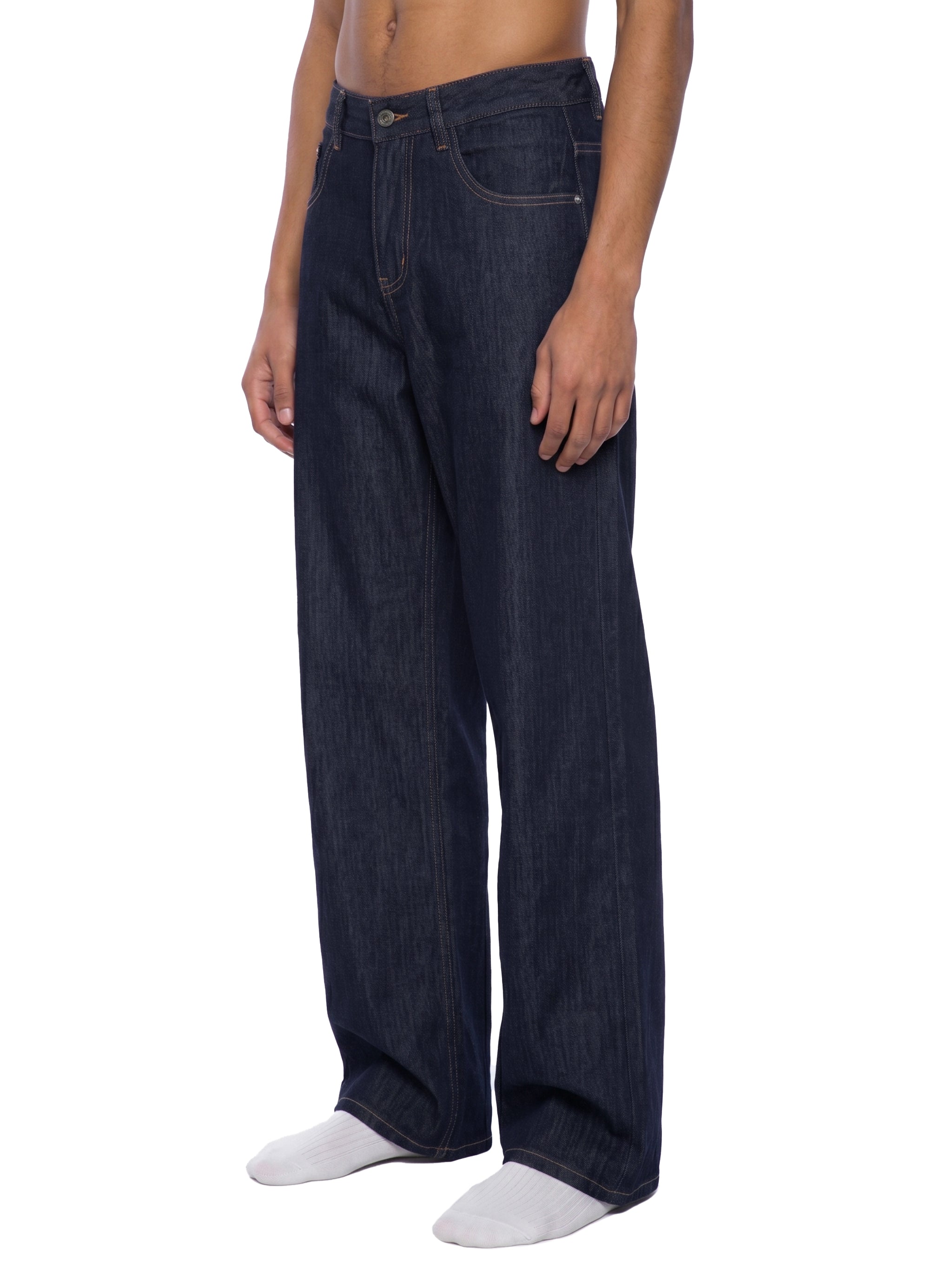 Men's Loose Fit Wide Leg Jeans – Relaxed Baggy Denim Pants