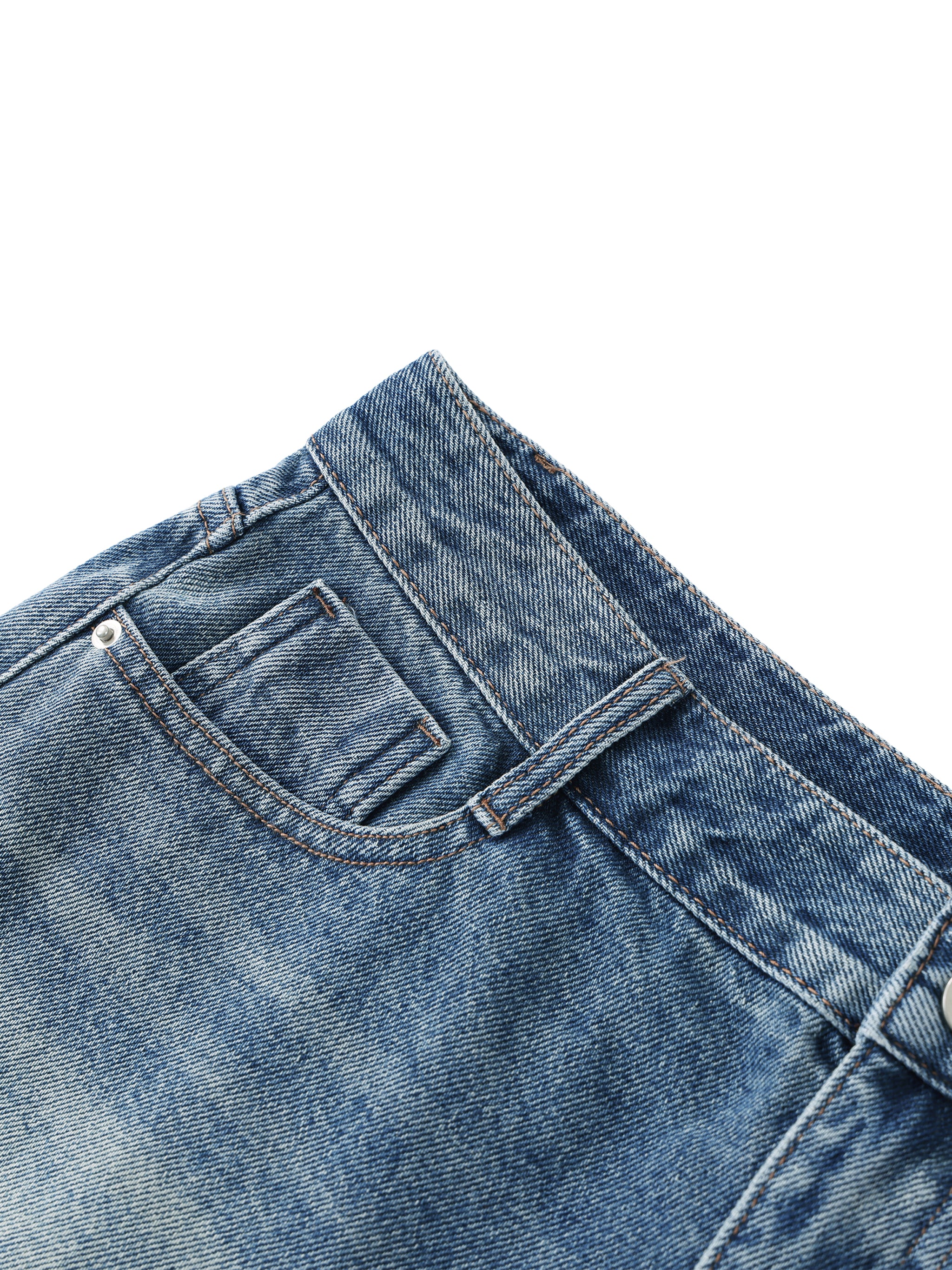 Women's Vintage Wash Raw Hem Denim Shorts – High Rise Casual Jean Shorts
