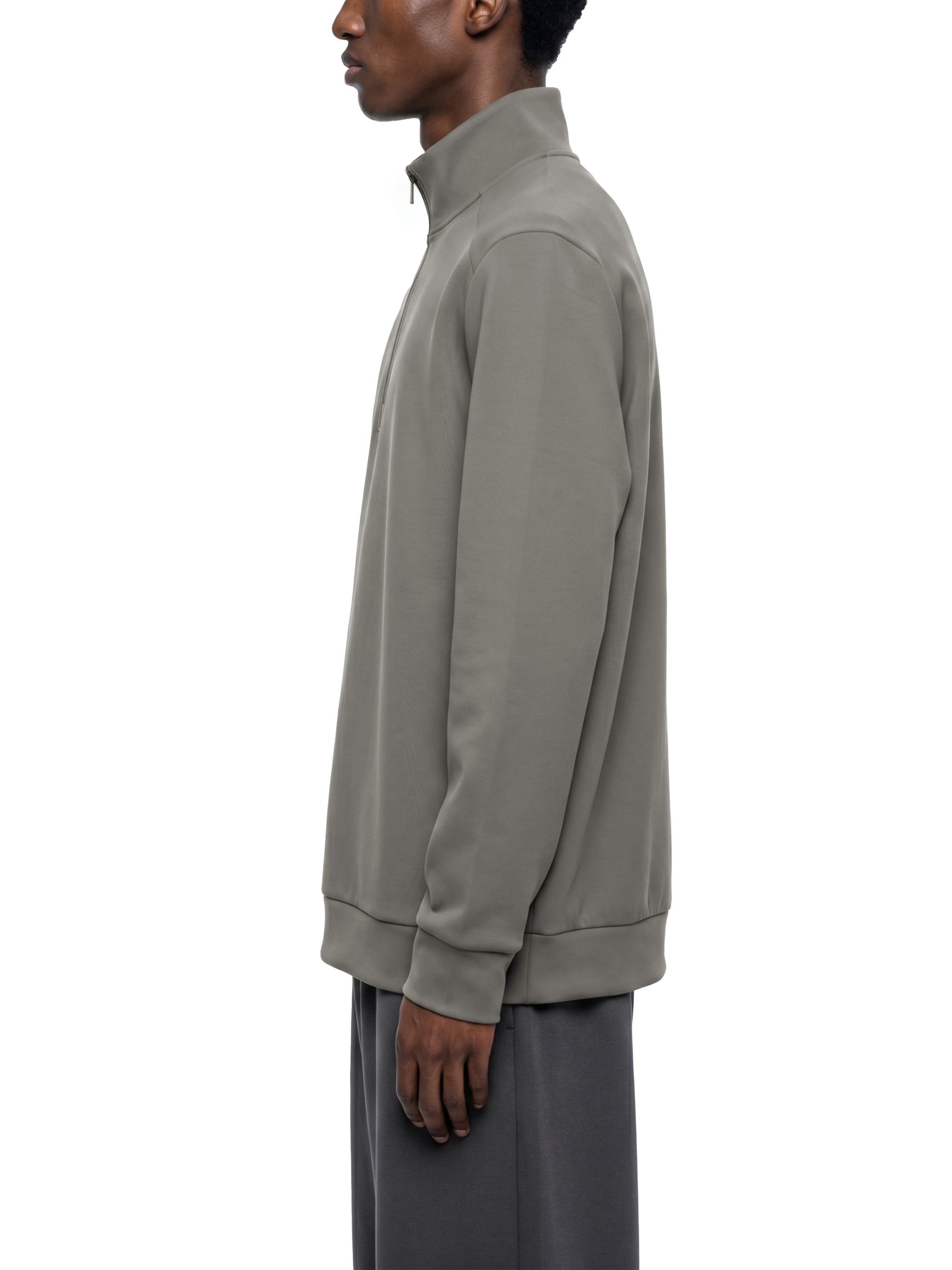 Men's Quarter Zip Sweatshirt – Premium Mock Neck Pullover