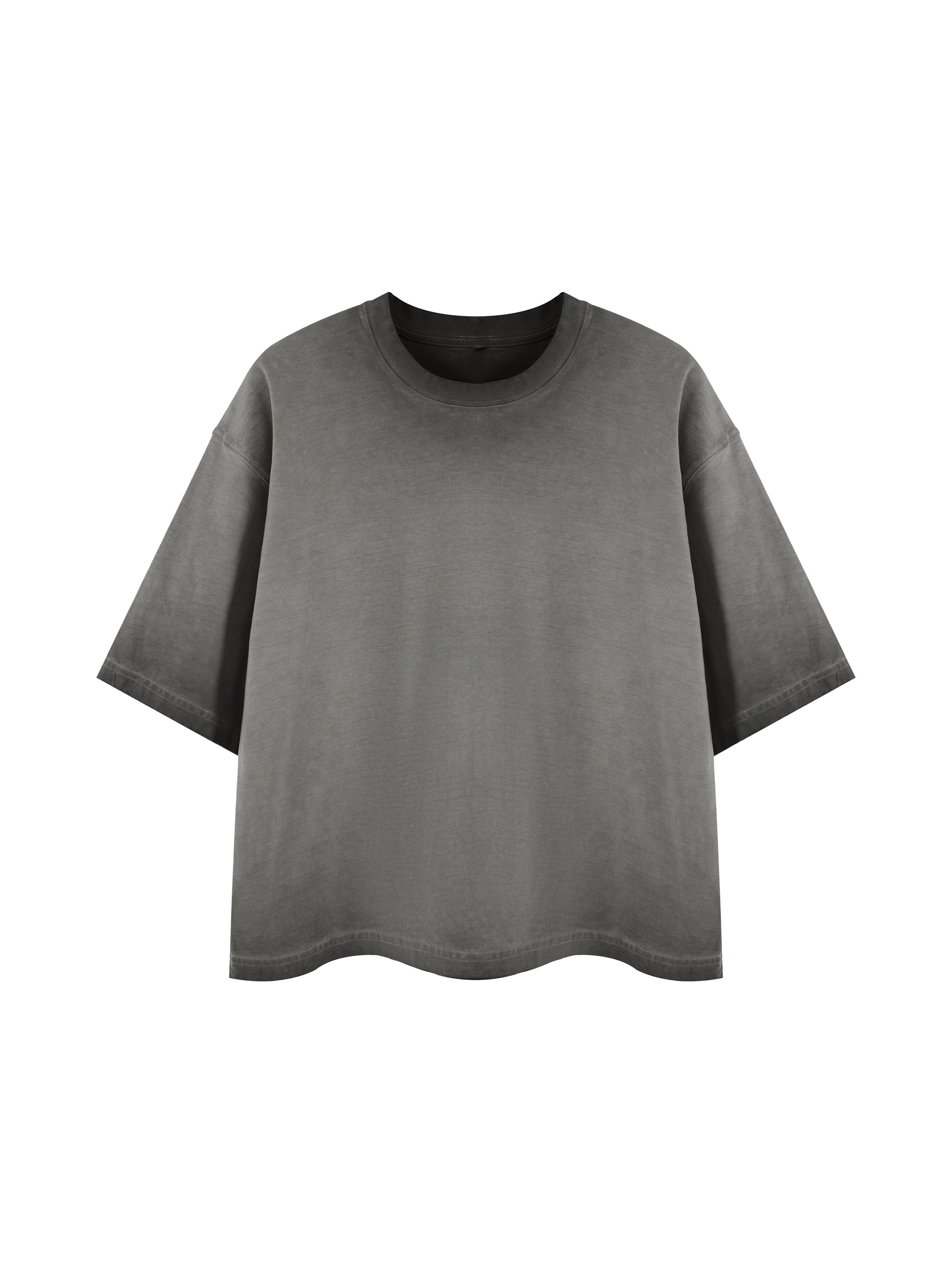 Unisex Reverse Dyed Boxy T-Shirt – Oversized Vintage Washed Streetwear Tee