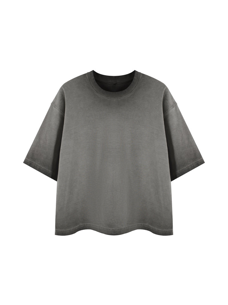Unisex Reverse Dyed Boxy T-Shirt – Oversized Vintage Washed Streetwear Tee
