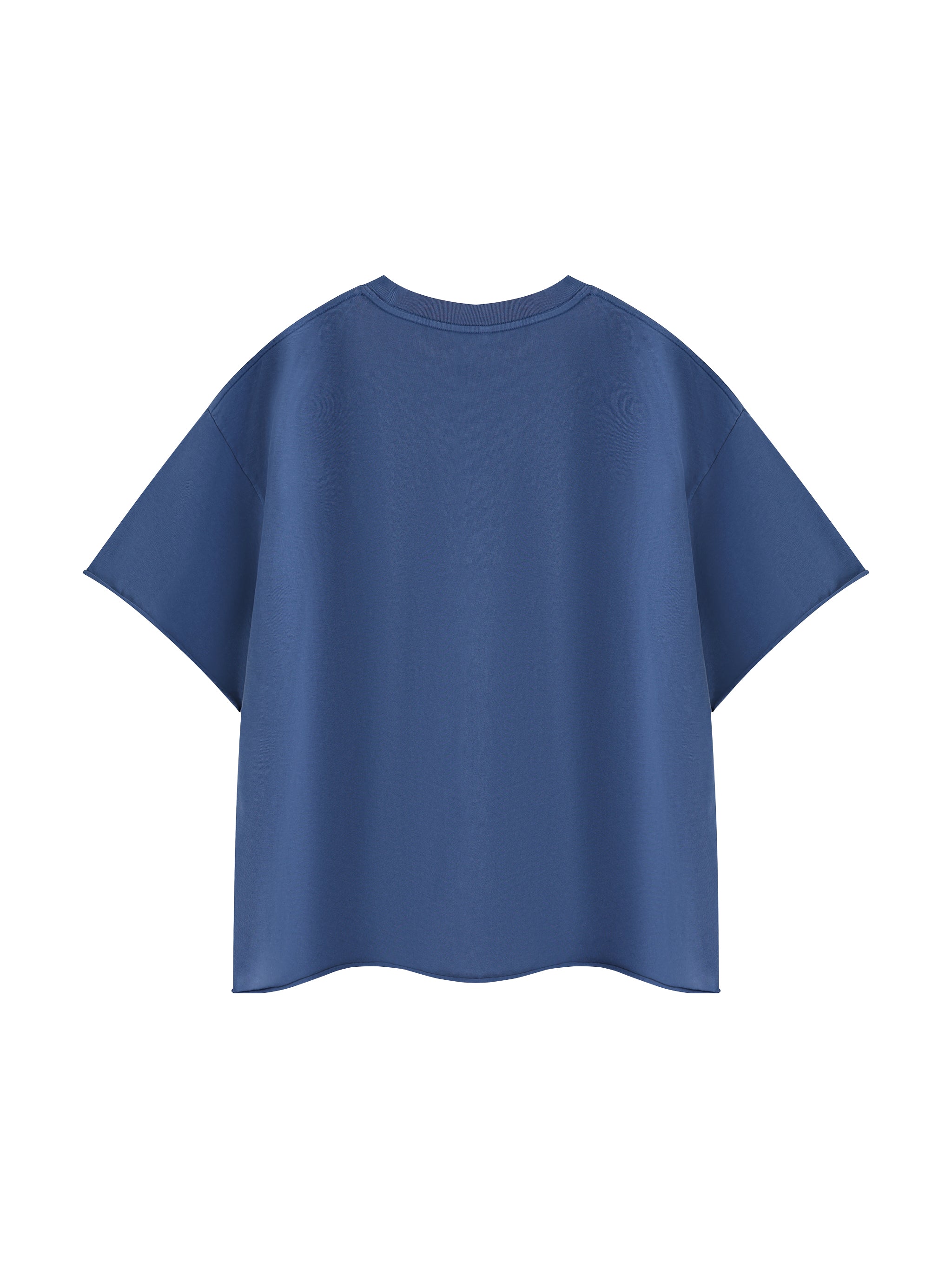 Unisex Boxy Raw Edge T-Shirt – Oversized Premium Cotton Streetwear Tee