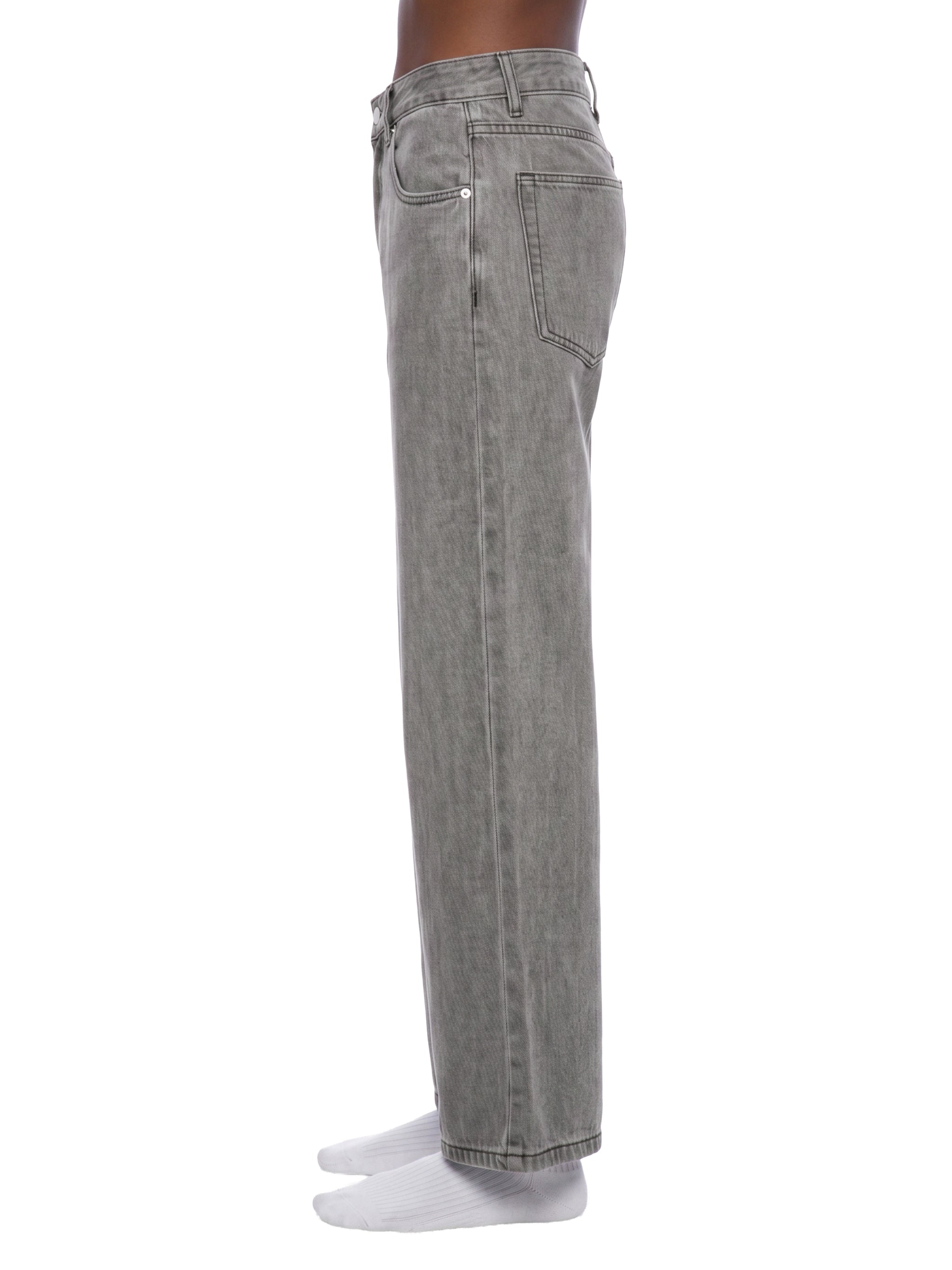 Unisex Vintage Wash Straight Leg Jeans – Relaxed Fit Baggy Denim Streetwear Pants
