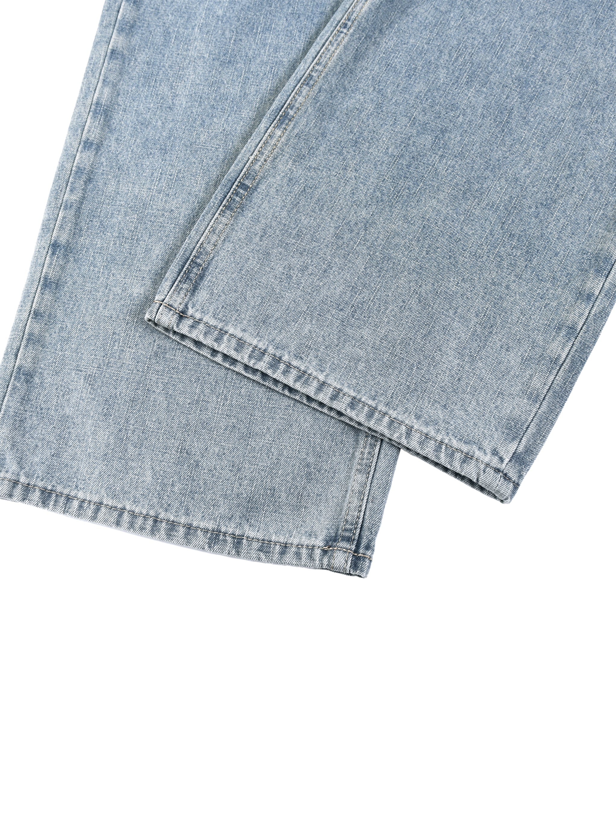 Unisex Vintage Wash Straight Leg Jeans – Relaxed Fit Baggy Denim Streetwear Pants