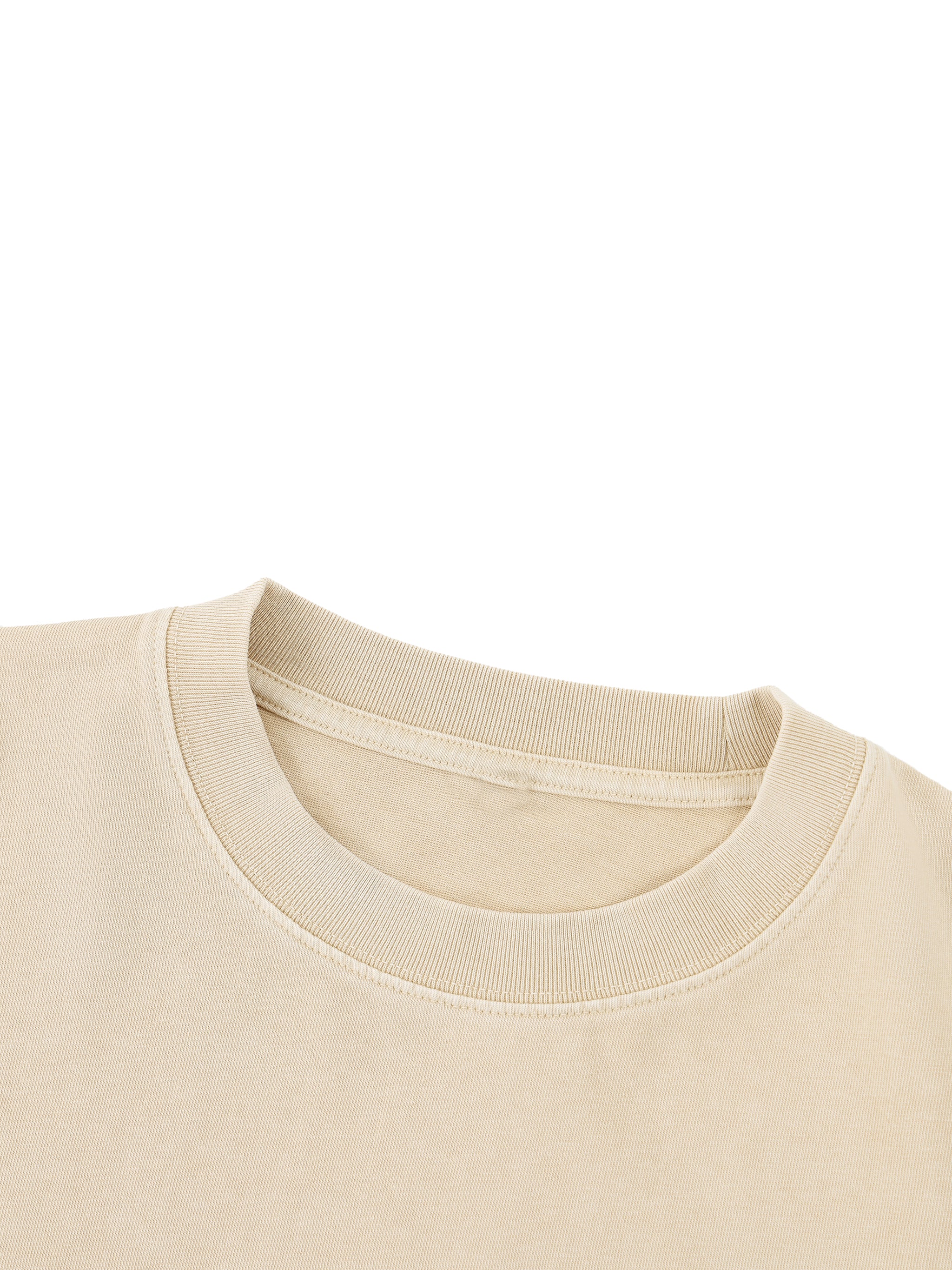Women's Mineral Wash Cotton Crop T-Shirt – Vintage Oversized Cropped Streetwear Tee