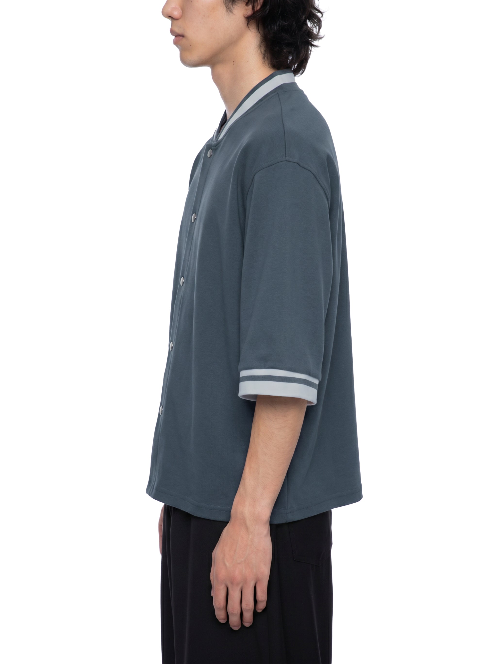 Unisex Heavyweight Boxy Baseball Jersey – Oversized Vintage Streetwear Button-Up Shirt