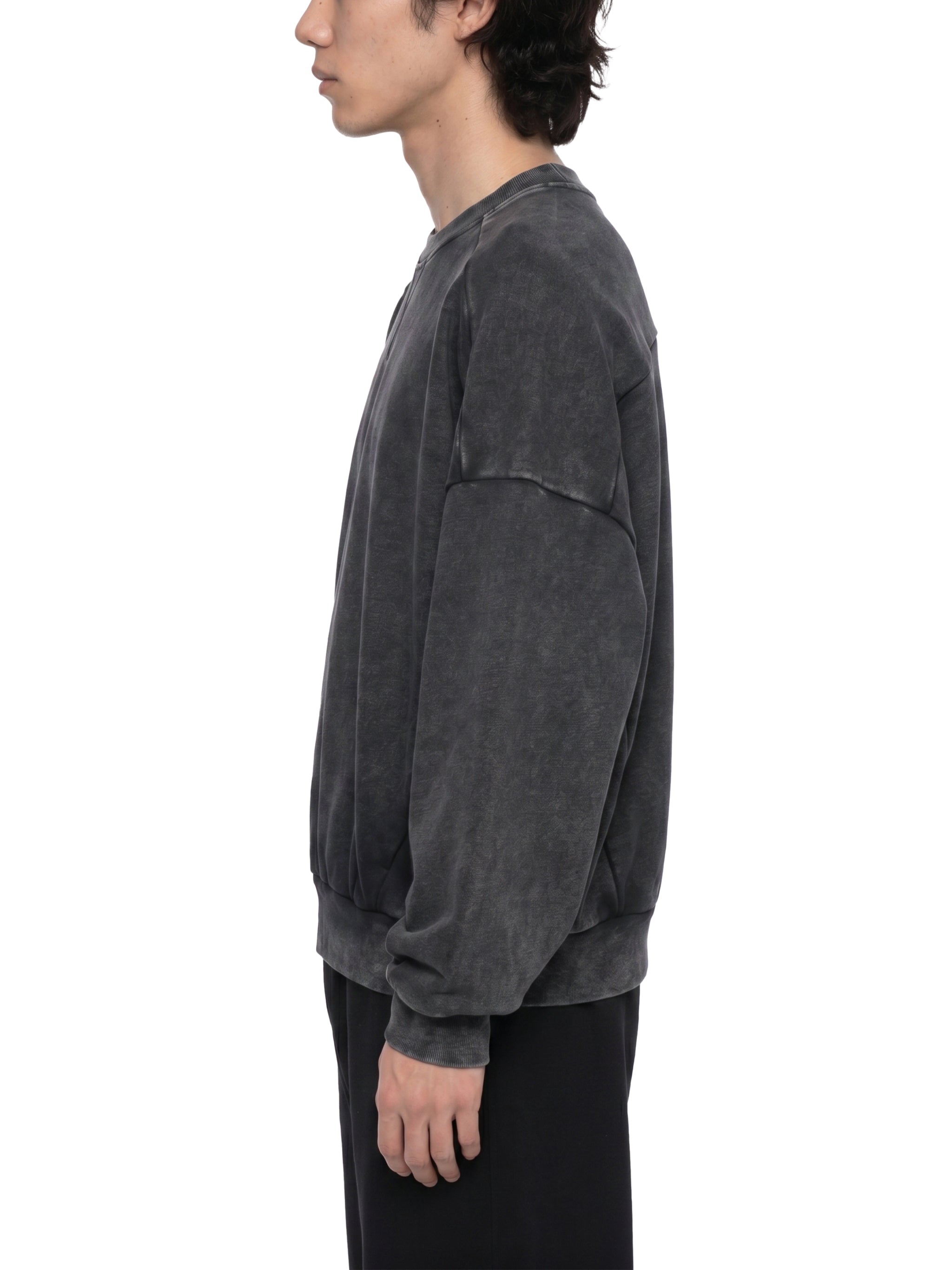Unisex Oversized Mineral Wash Sweatshirt – Vintage Heavyweight Cotton Boxy Crewneck