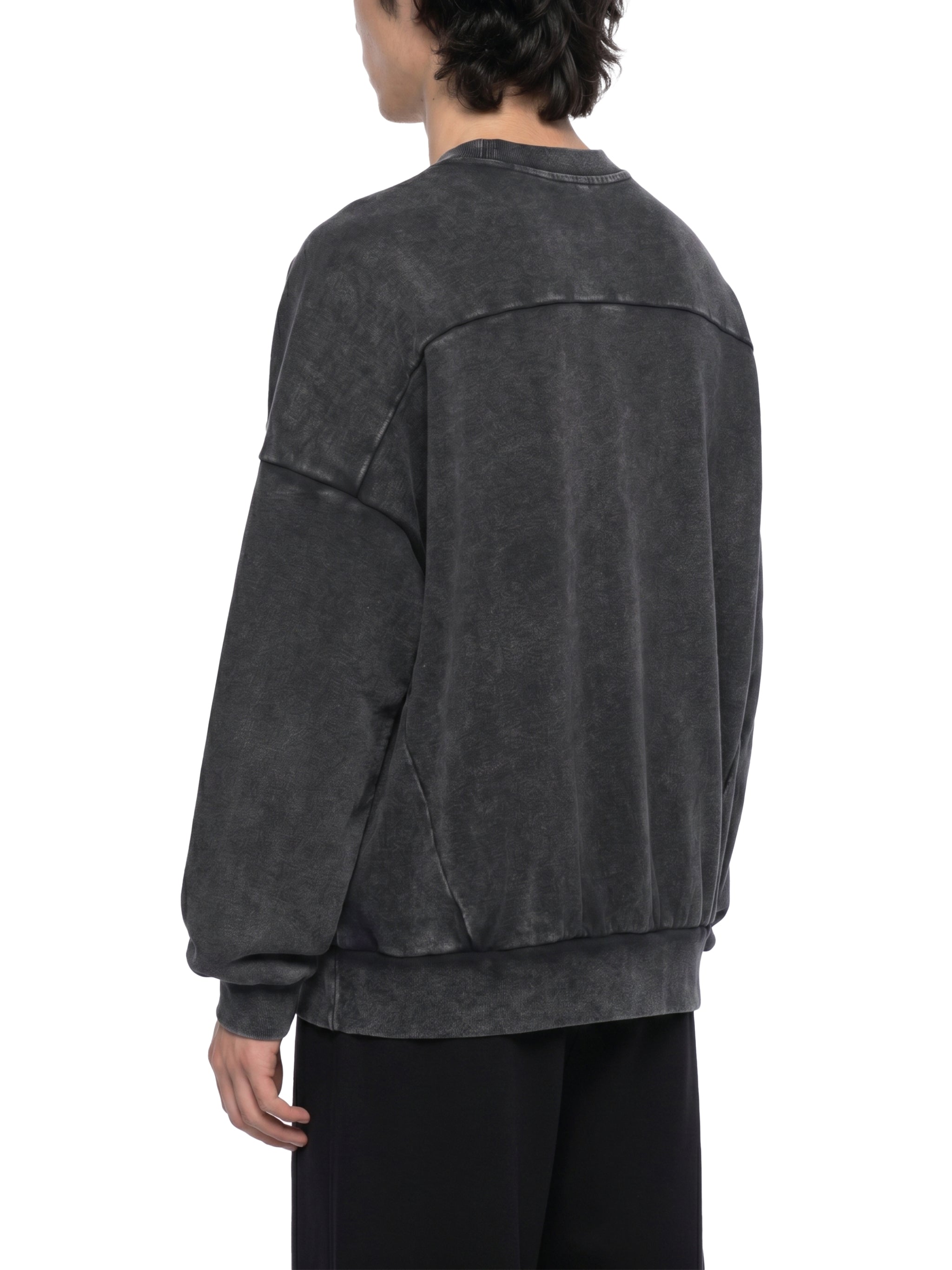 Unisex Mineral Wash Boxy Sweatshirt – Oversized Heavyweight Vintage Streetwear Crewneck