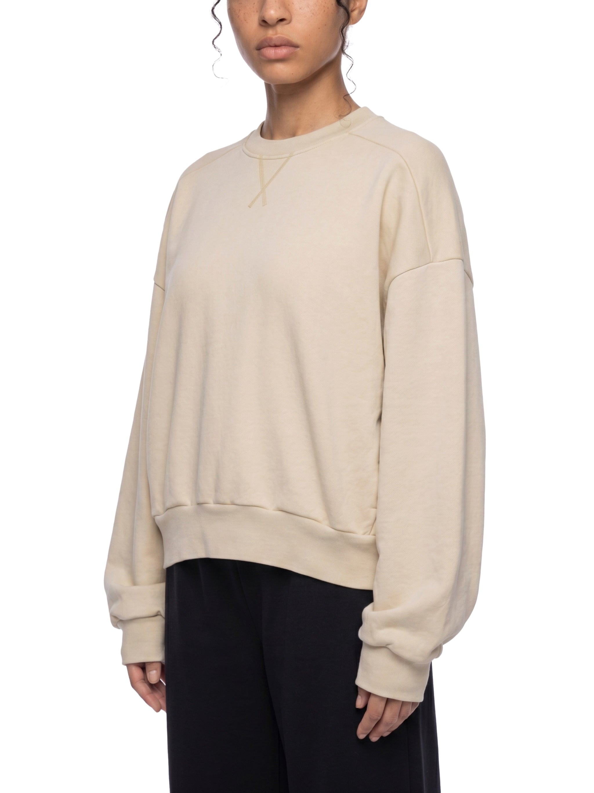 Unisex Mineral Wash Boxy Sweatshirt – Oversized Heavyweight Vintage Streetwear Crewneck
