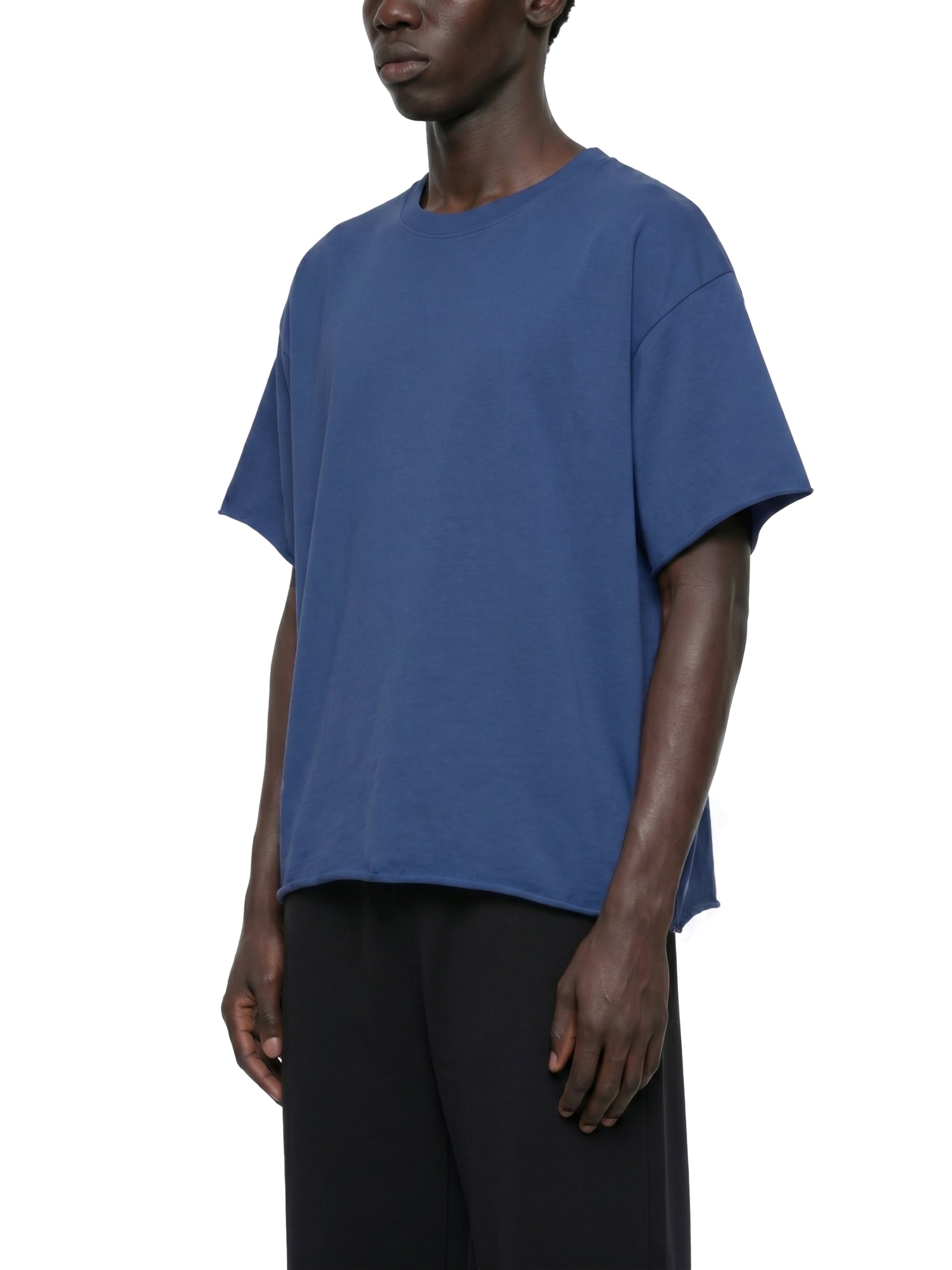 Unisex Boxy Raw Edge T-Shirt – Oversized Premium Cotton Streetwear Tee