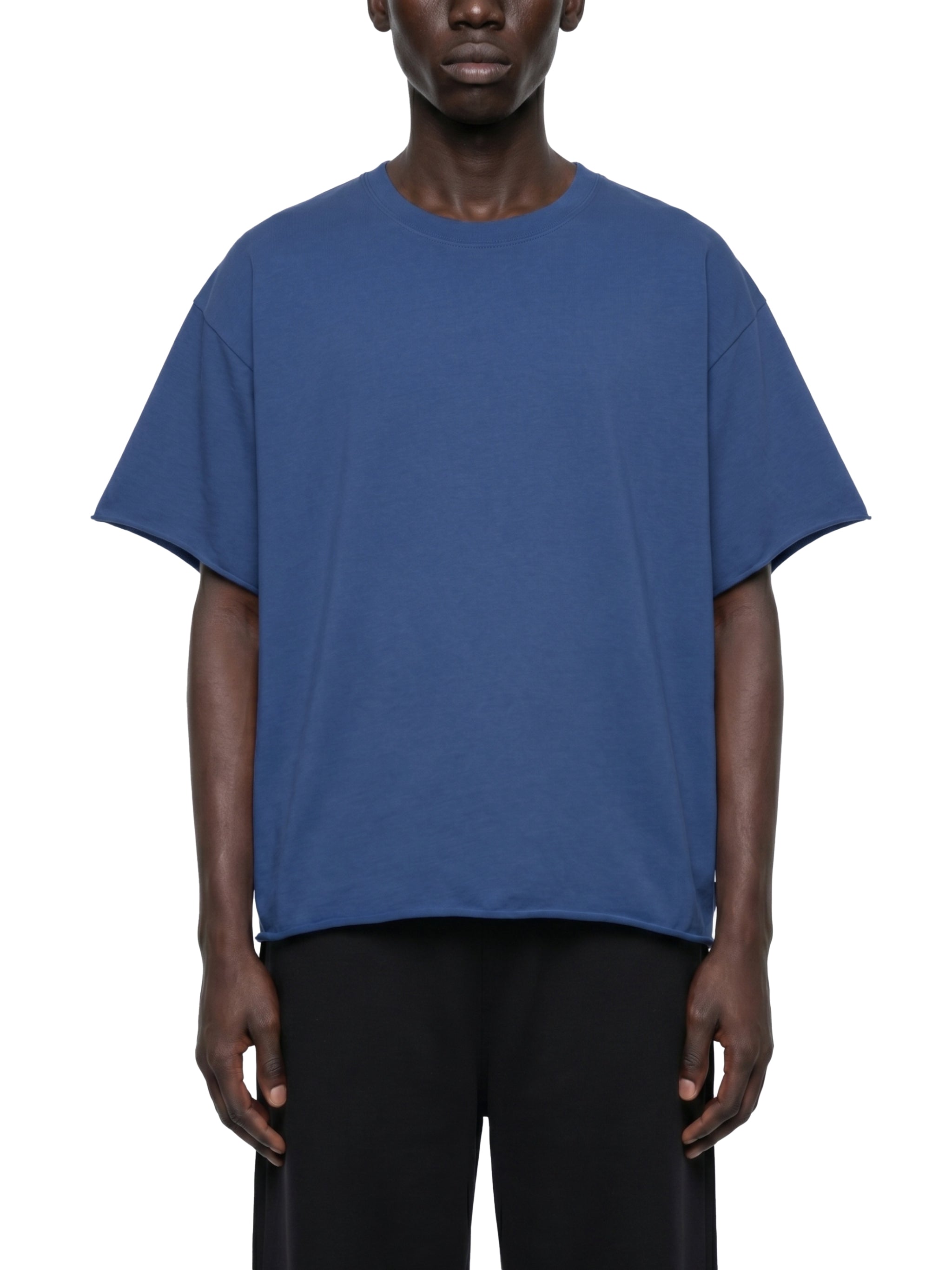Unisex Boxy Raw Edge T-Shirt – Oversized Premium Cotton Streetwear Tee