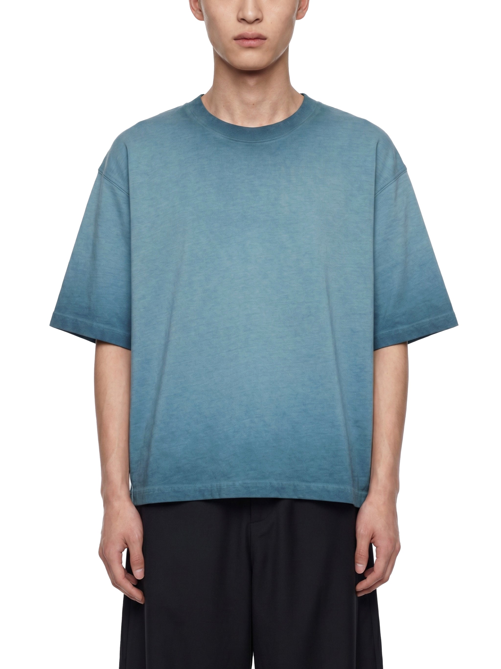 Unisex Reverse Dyed Boxy T-Shirt – Oversized Vintage Washed Streetwear Tee