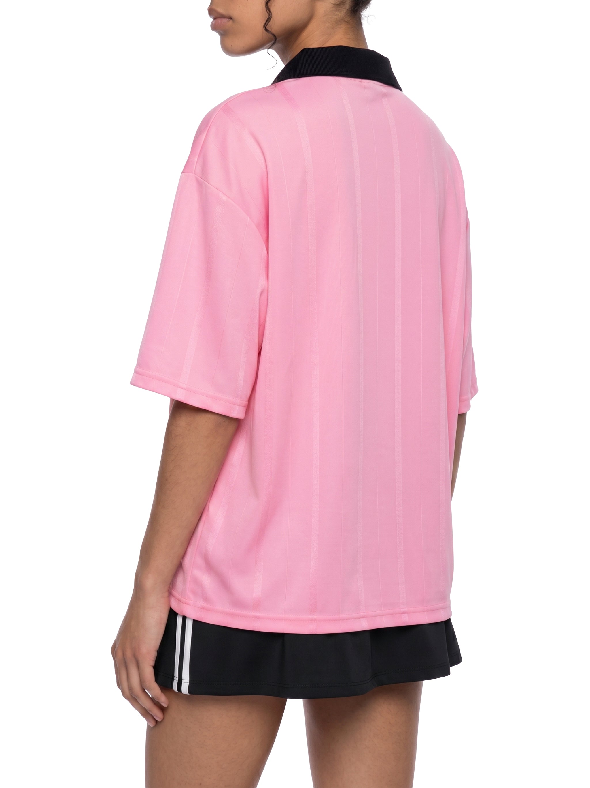 Unisex Striped Boxy Soccer Jersey – Oversized Retro Football Streetwear Shirt