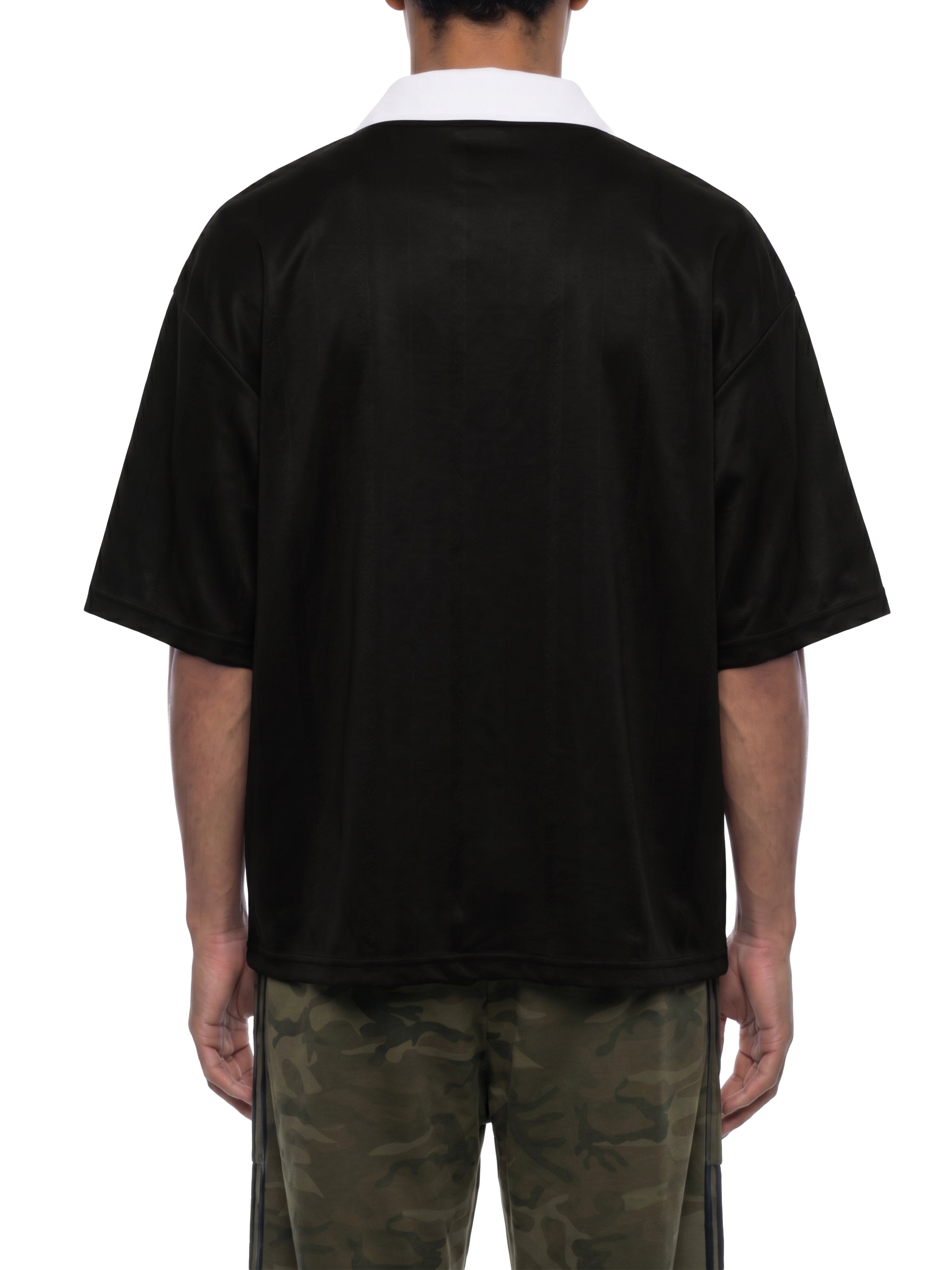 Unisex Striped Boxy Soccer Jersey – Oversized Retro Football Streetwear Shirt