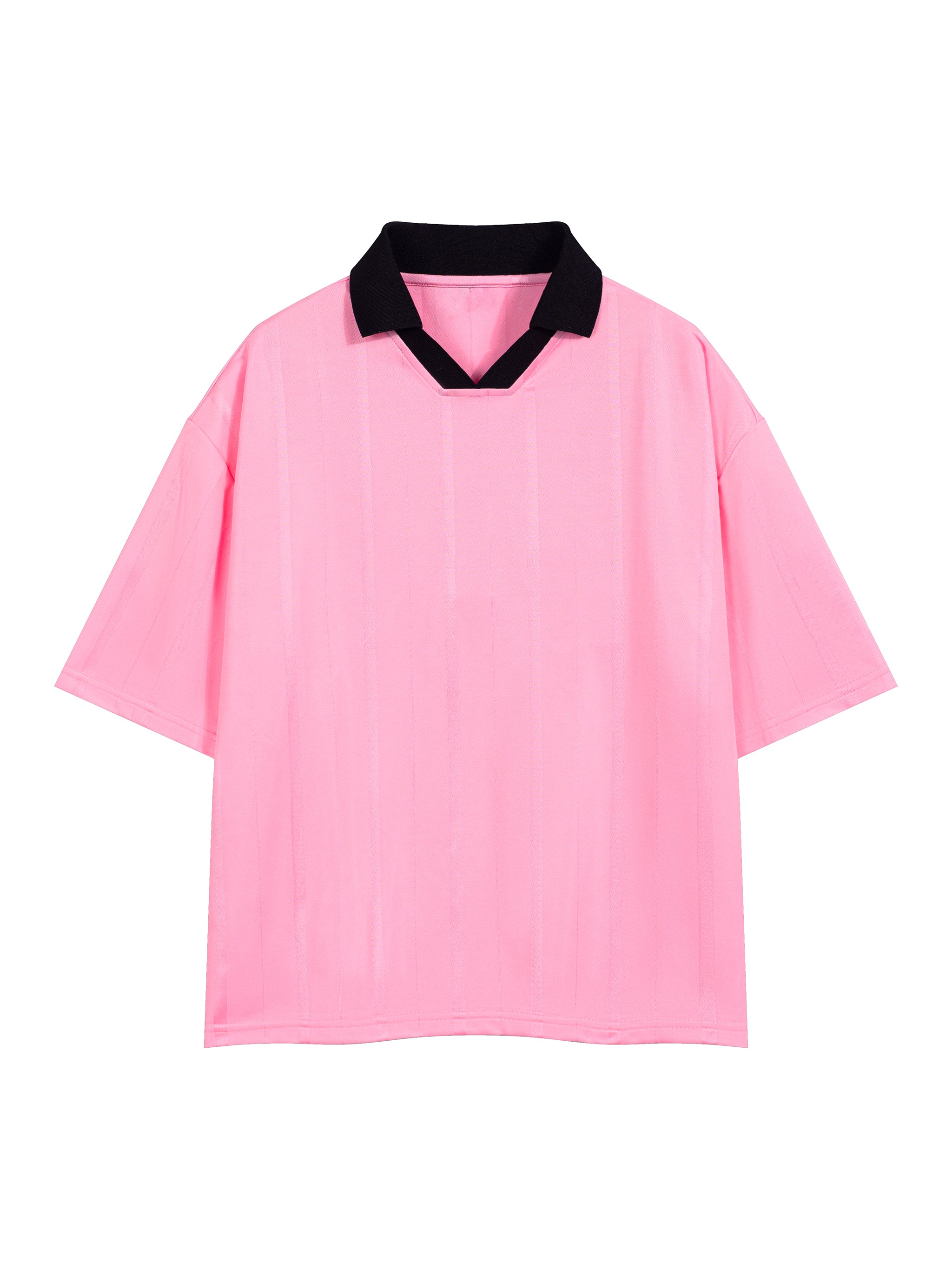 Unisex Striped Boxy Soccer Jersey – Oversized Retro Football Streetwear Shirt