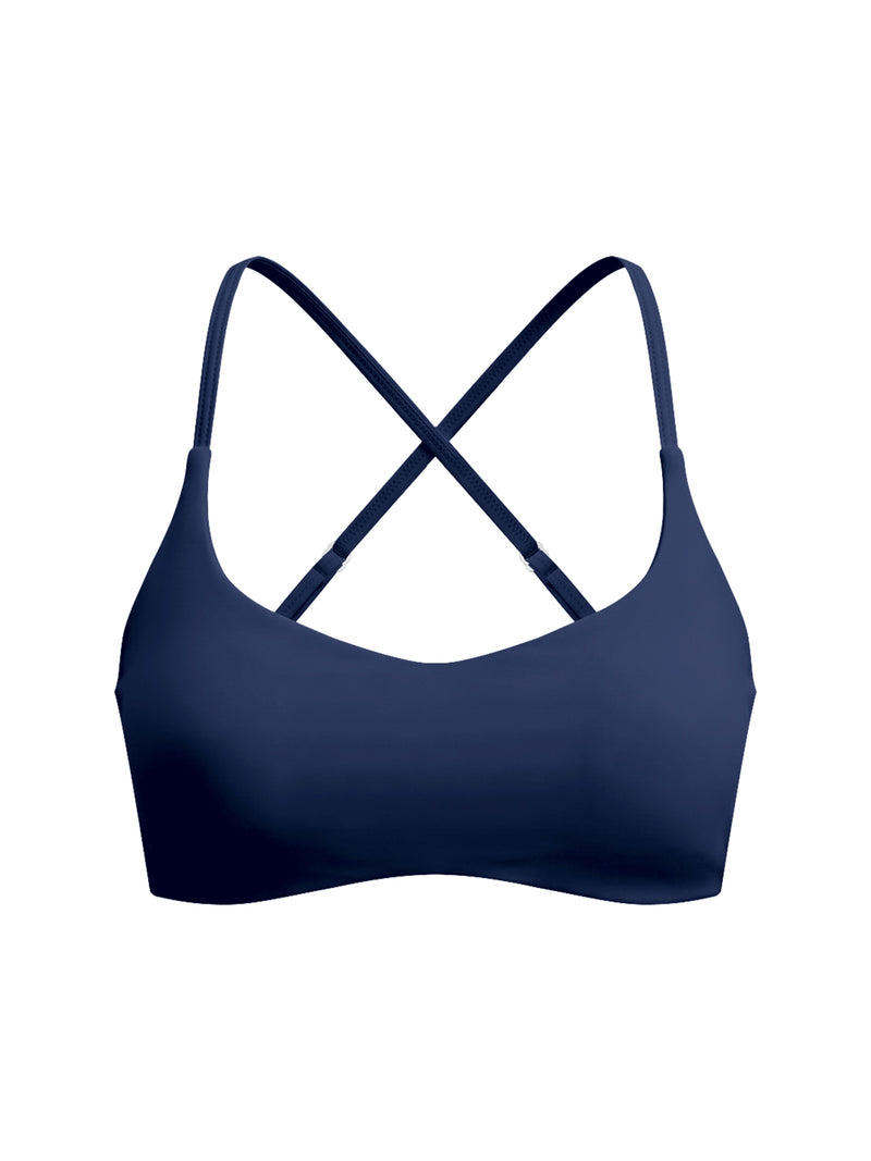 Women's Cropped Sports Bra – High Support Seamless Workout & Yoga Bra